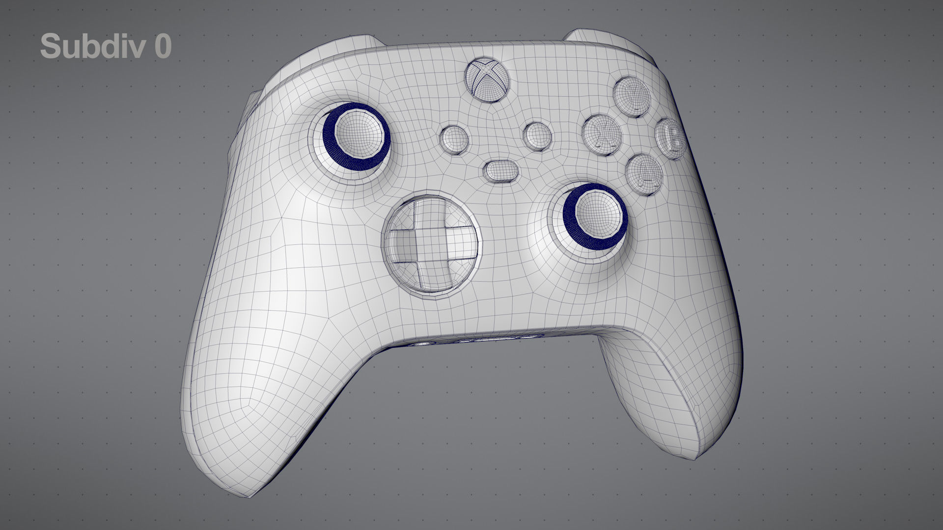Xbox Series S Robot White Controller 3D model_35