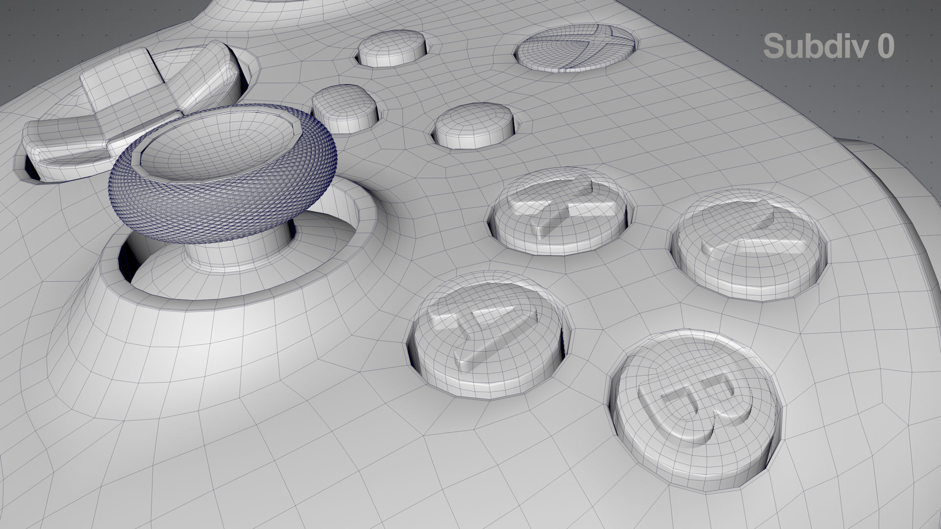 Xbox Series S Robot White Controller 3D model_27