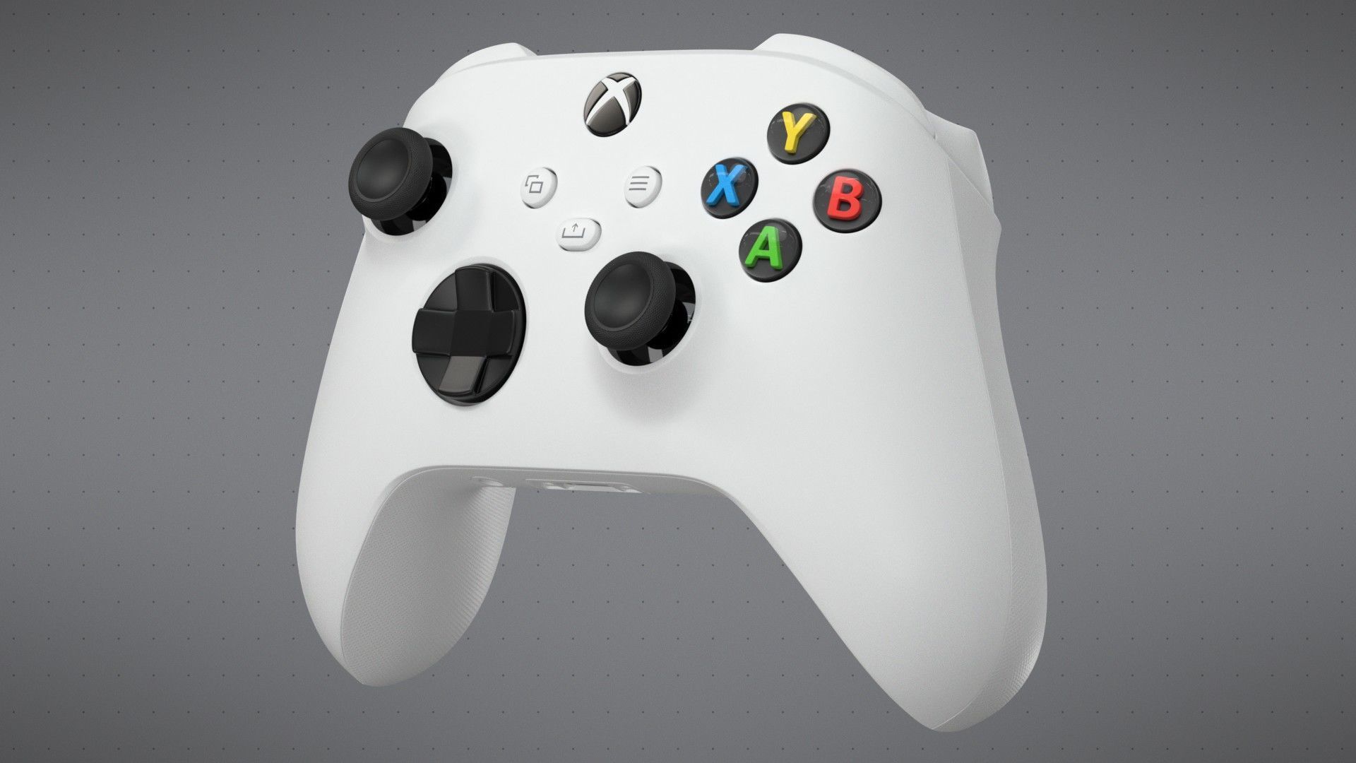 Xbox Series S Robot White Controller 3D model_1