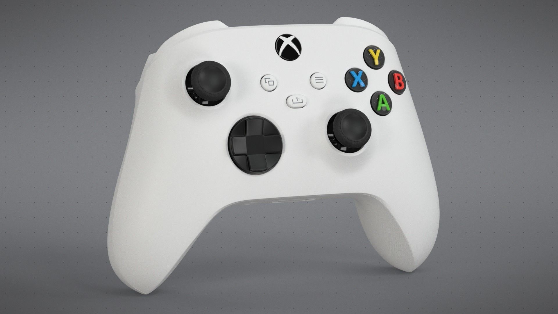 Xbox Series S Robot White Controller 3D model_11