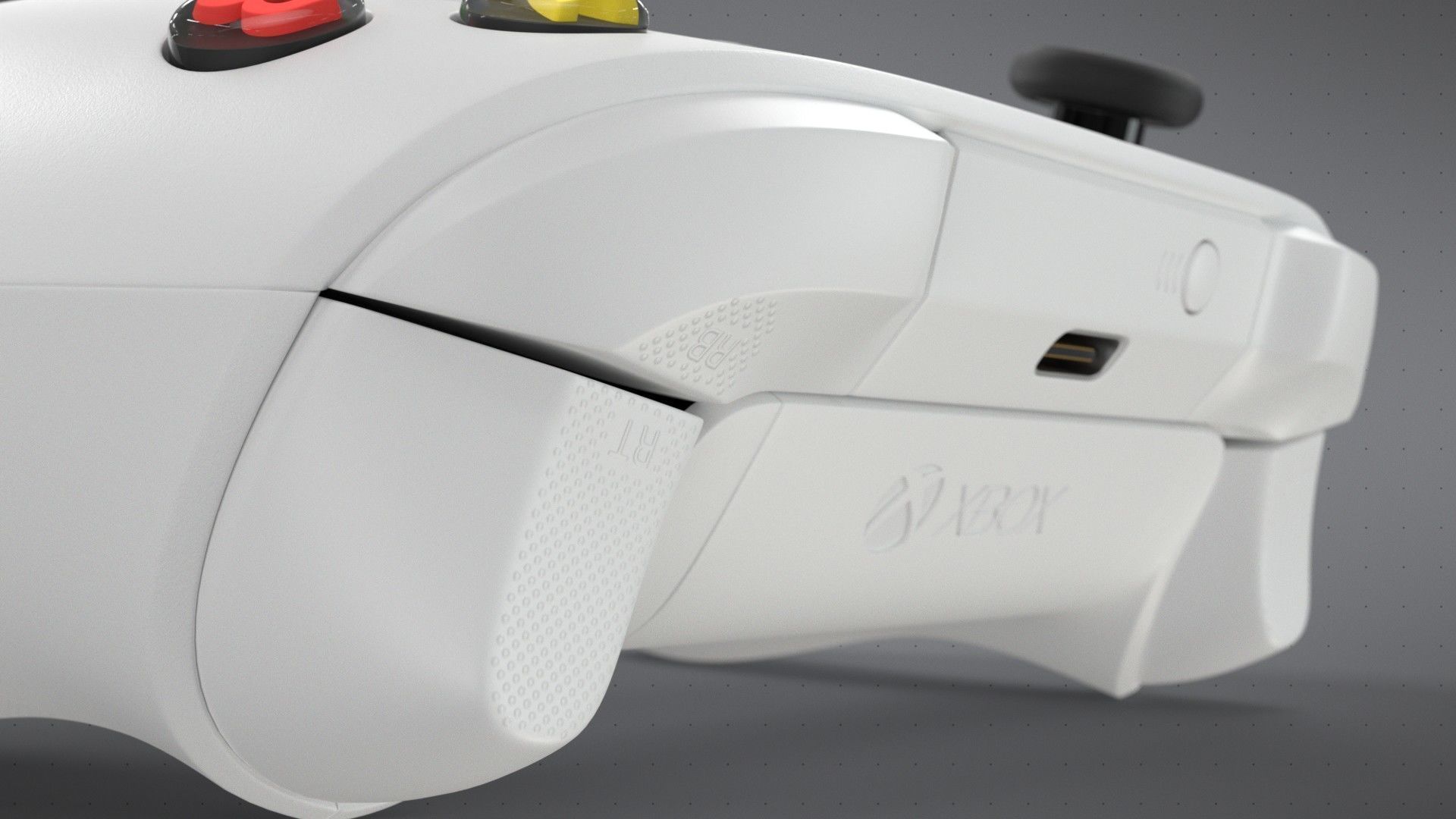 Xbox Series S Robot White Controller 3D model_9