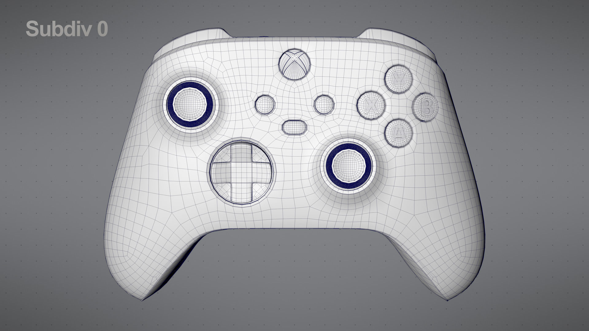 Xbox Series S Robot White Controller 3D model_13