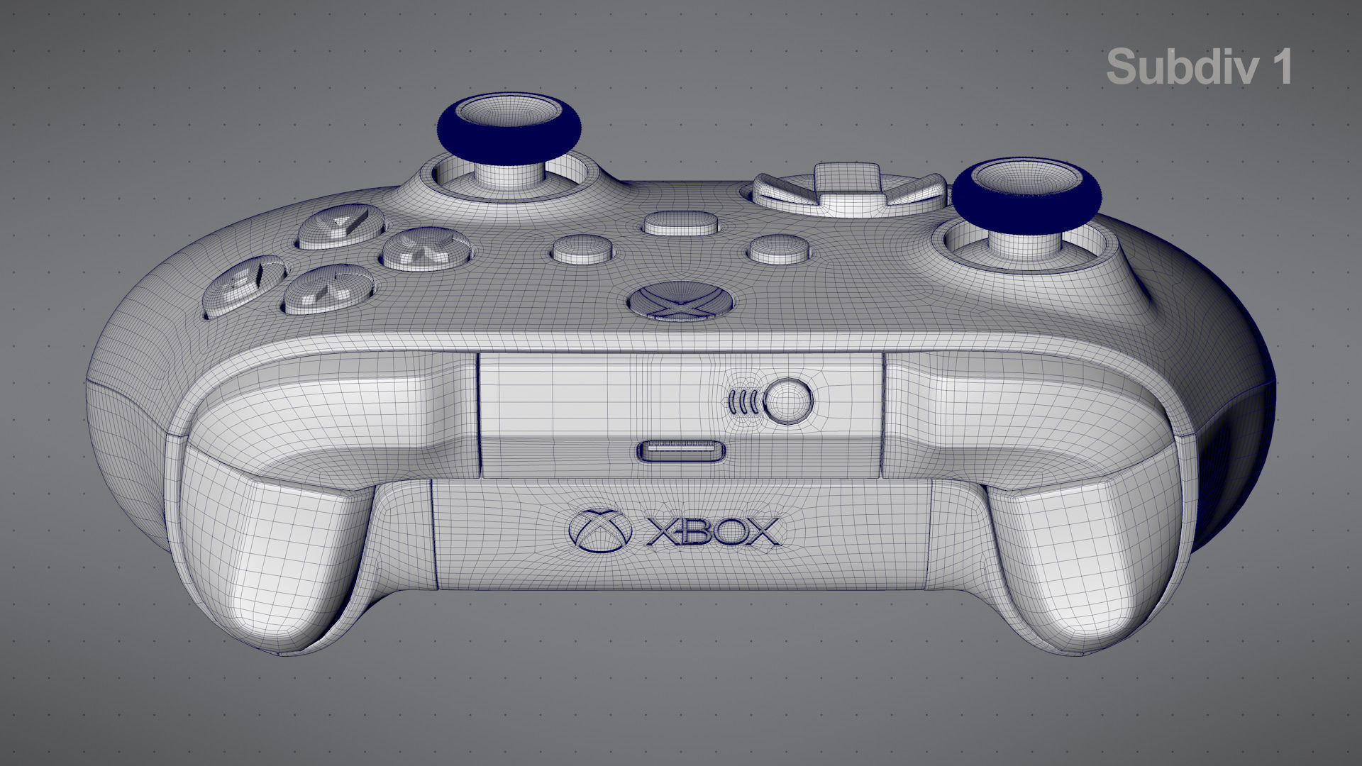 Xbox Series S Robot White Controller 3D model_24