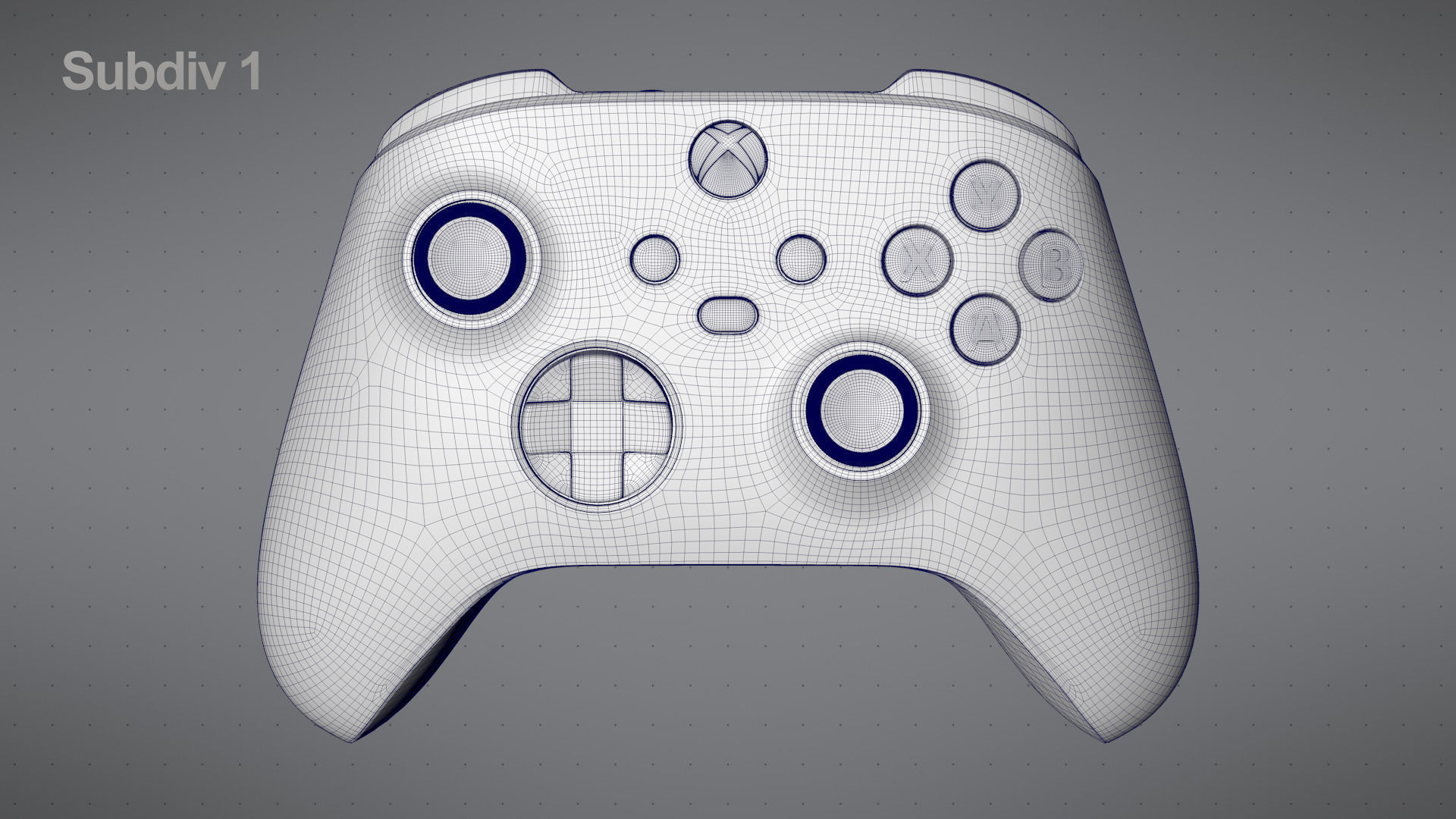 Xbox Series S Robot White Controller 3D model_14