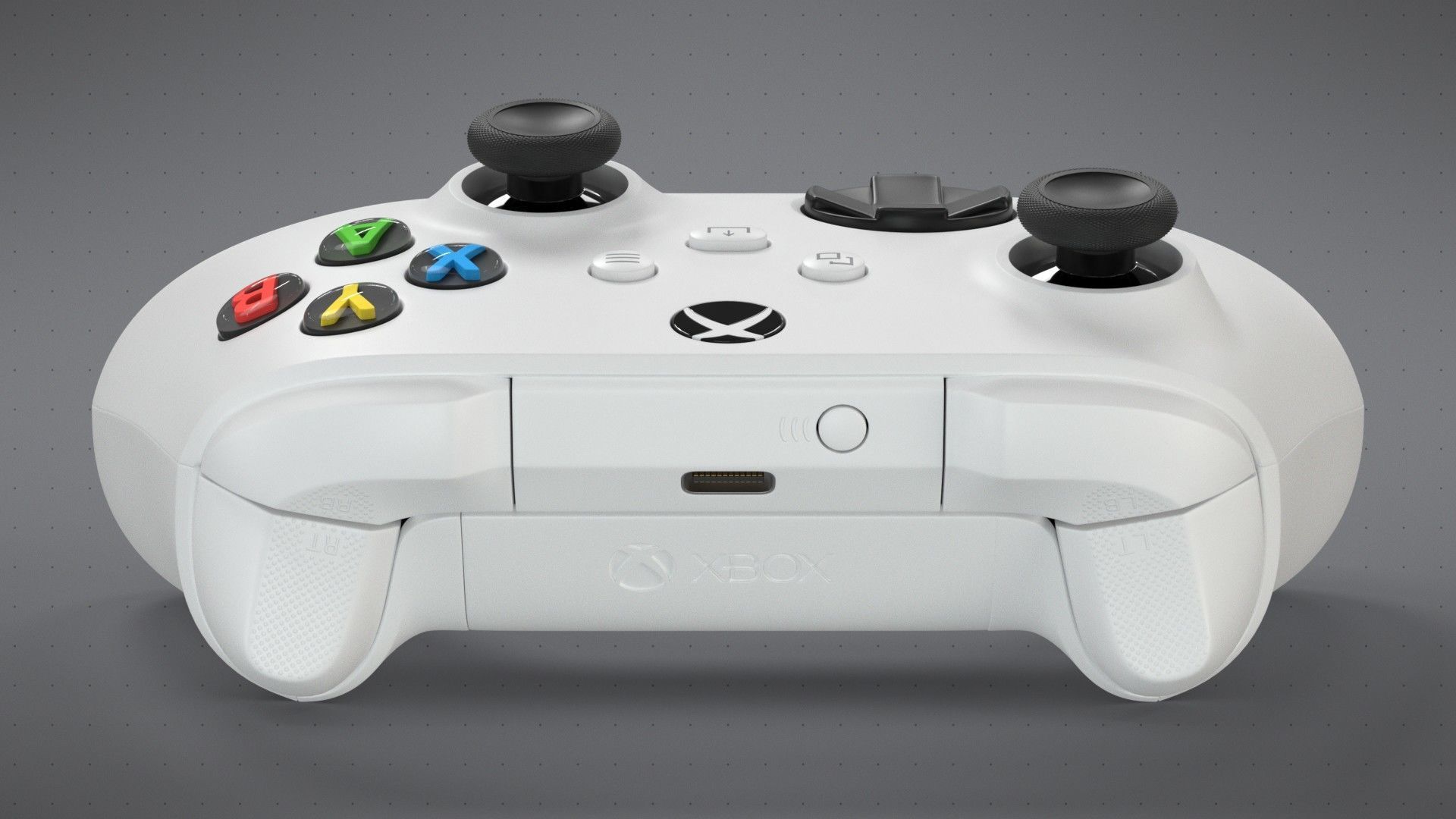 Xbox Series S Robot White Controller 3D model_5