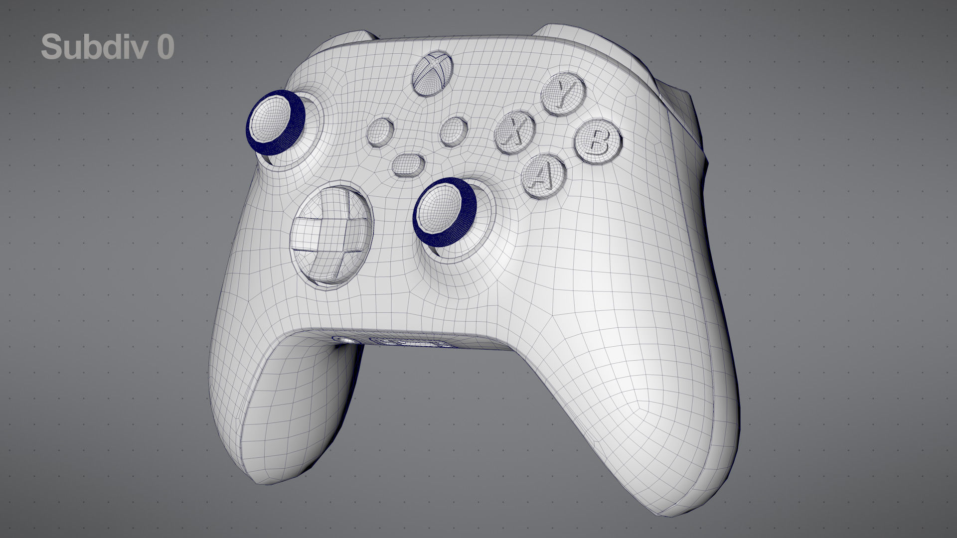 Xbox Series S Robot White Controller 3D model_15