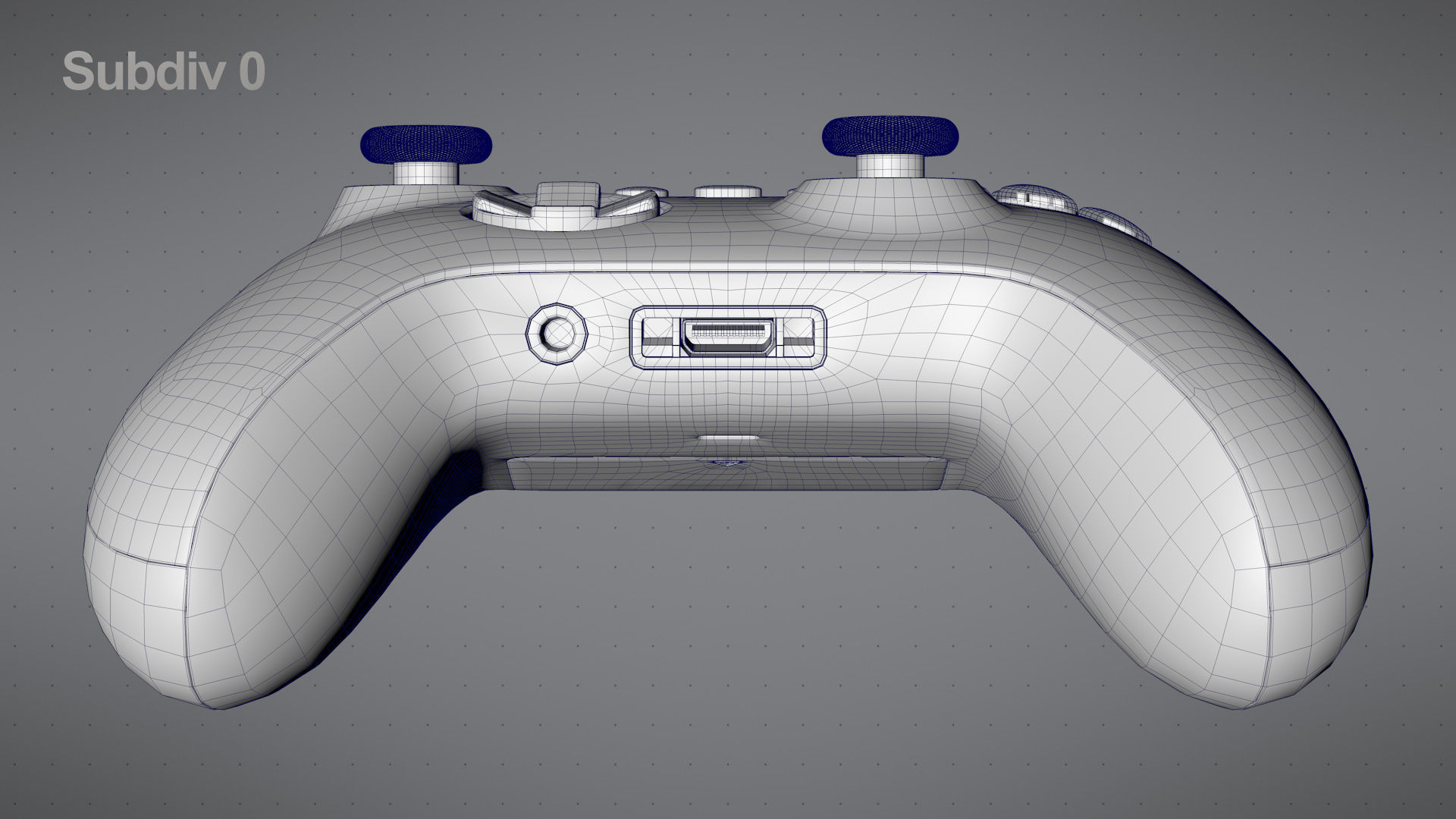 Xbox Series S Robot White Controller 3D model_25