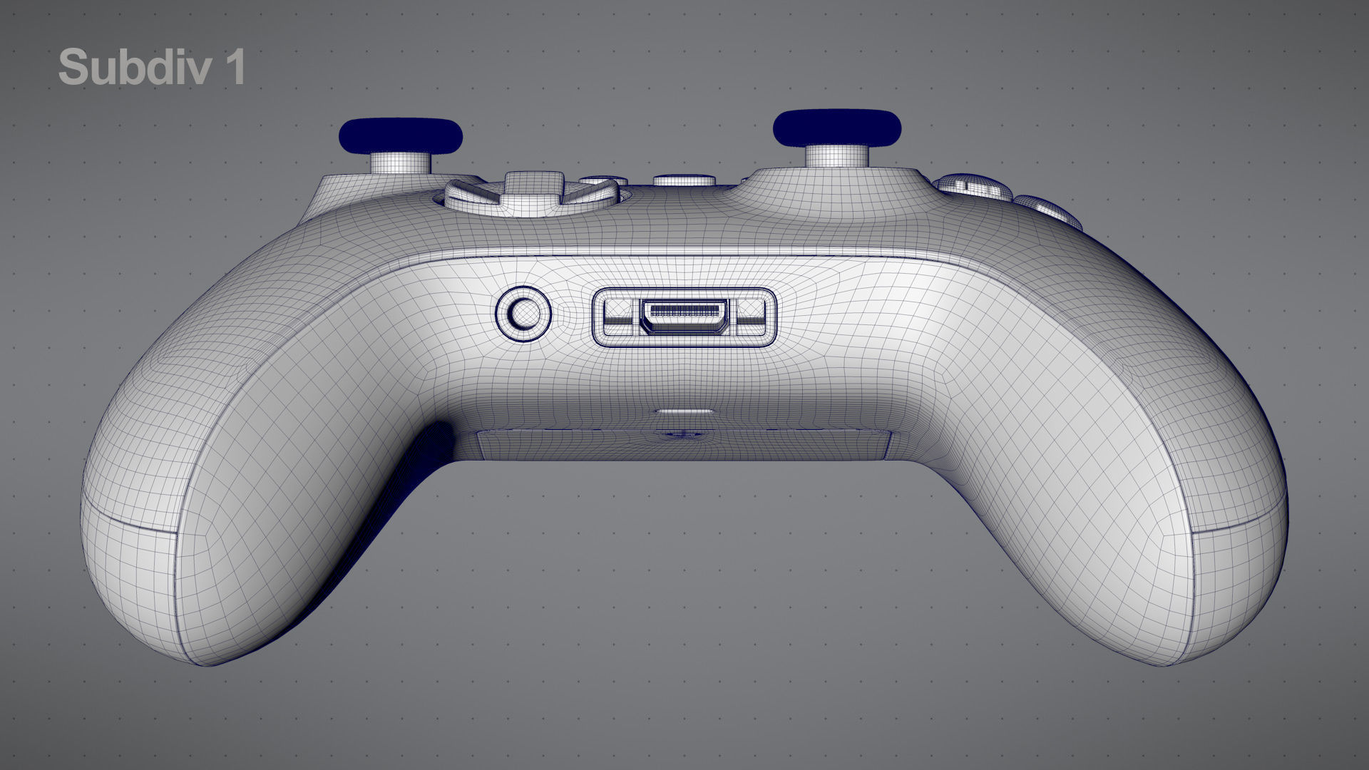 Xbox Series S Robot White Controller 3D model_26