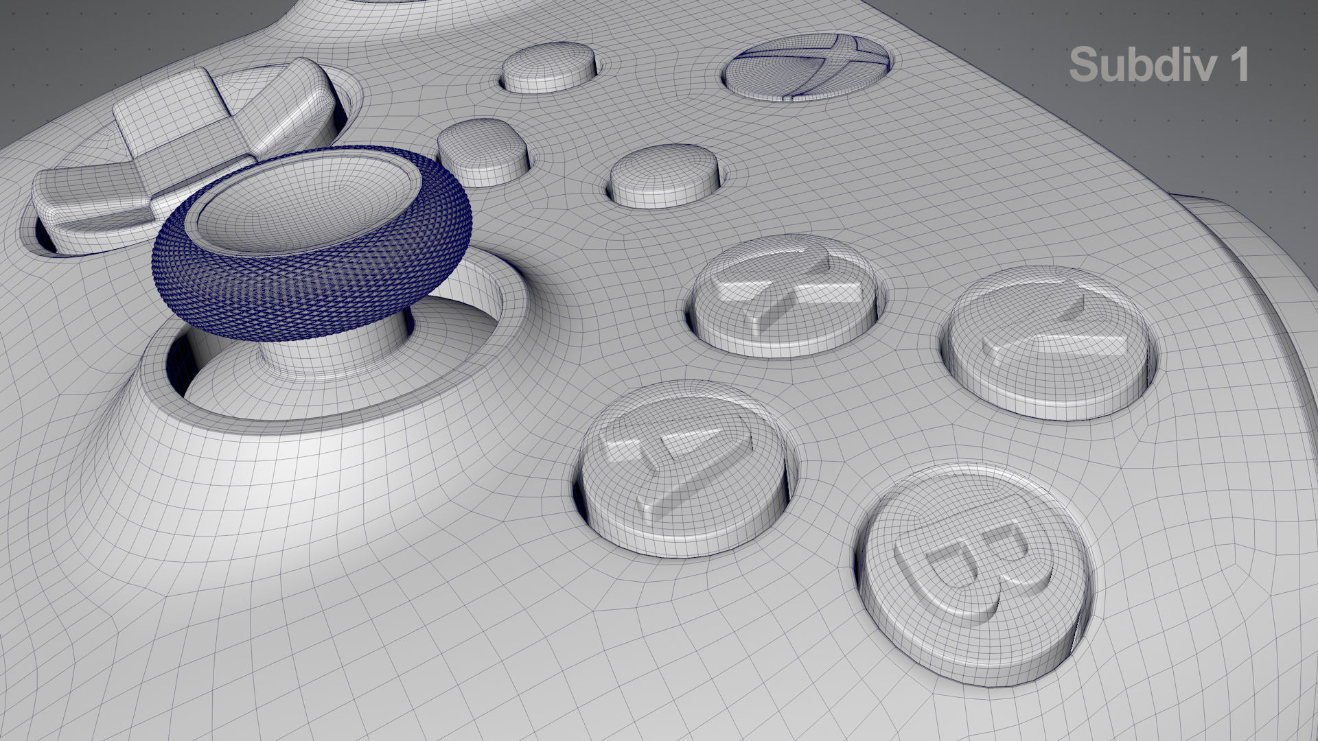 Xbox Series S Robot White Controller 3D model_28