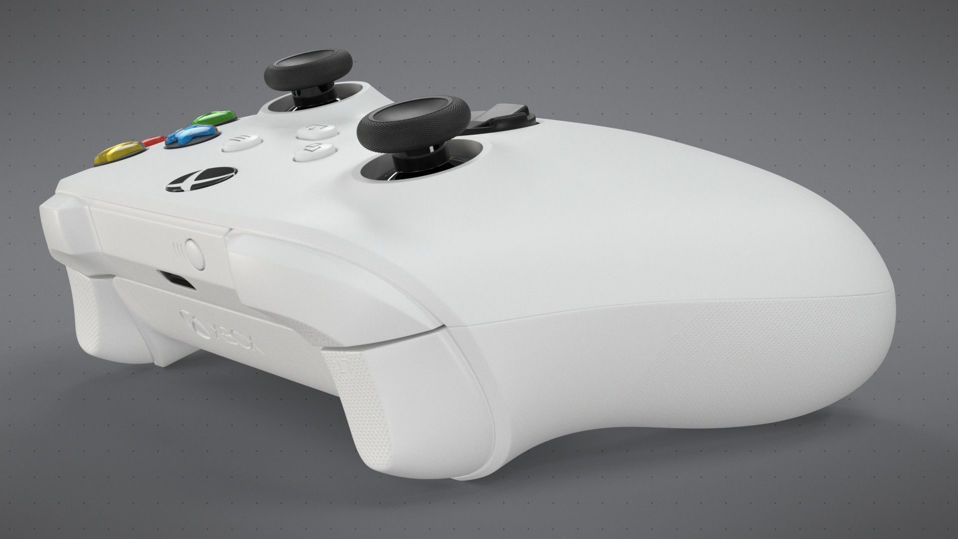 Xbox Series S Robot White Controller 3D model_7