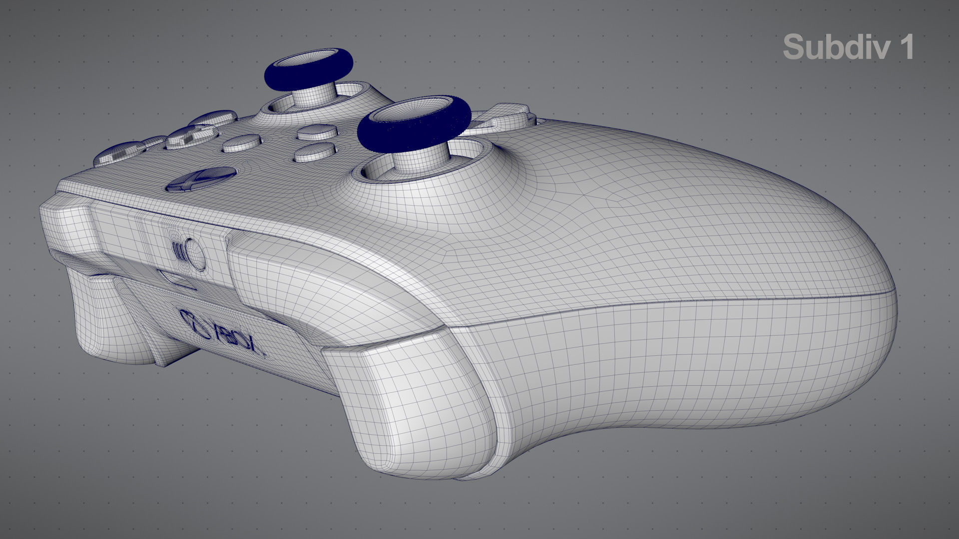 Xbox Series S Robot White Controller 3D model_30