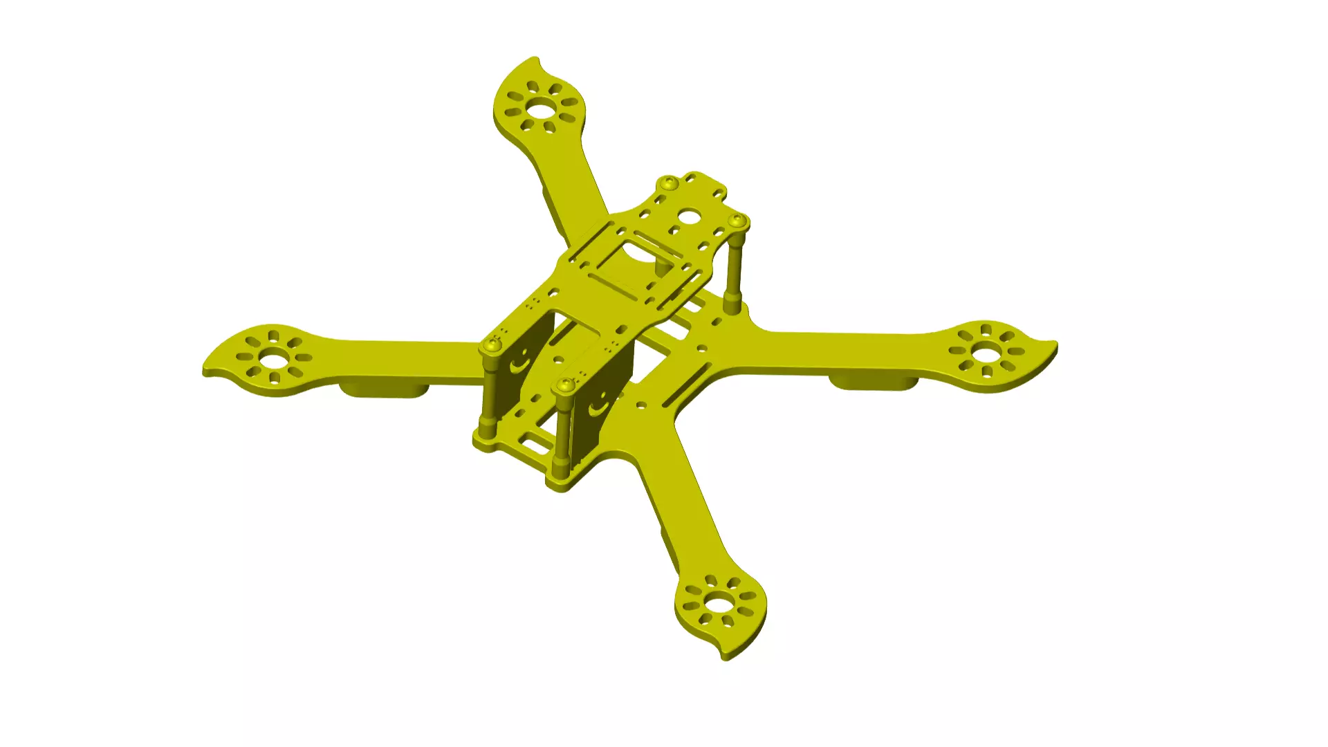 drone frame 3D print model_0