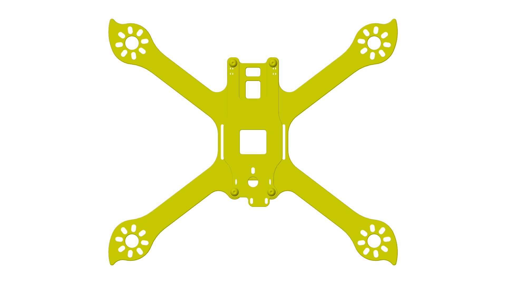 drone frame 3D print model_2