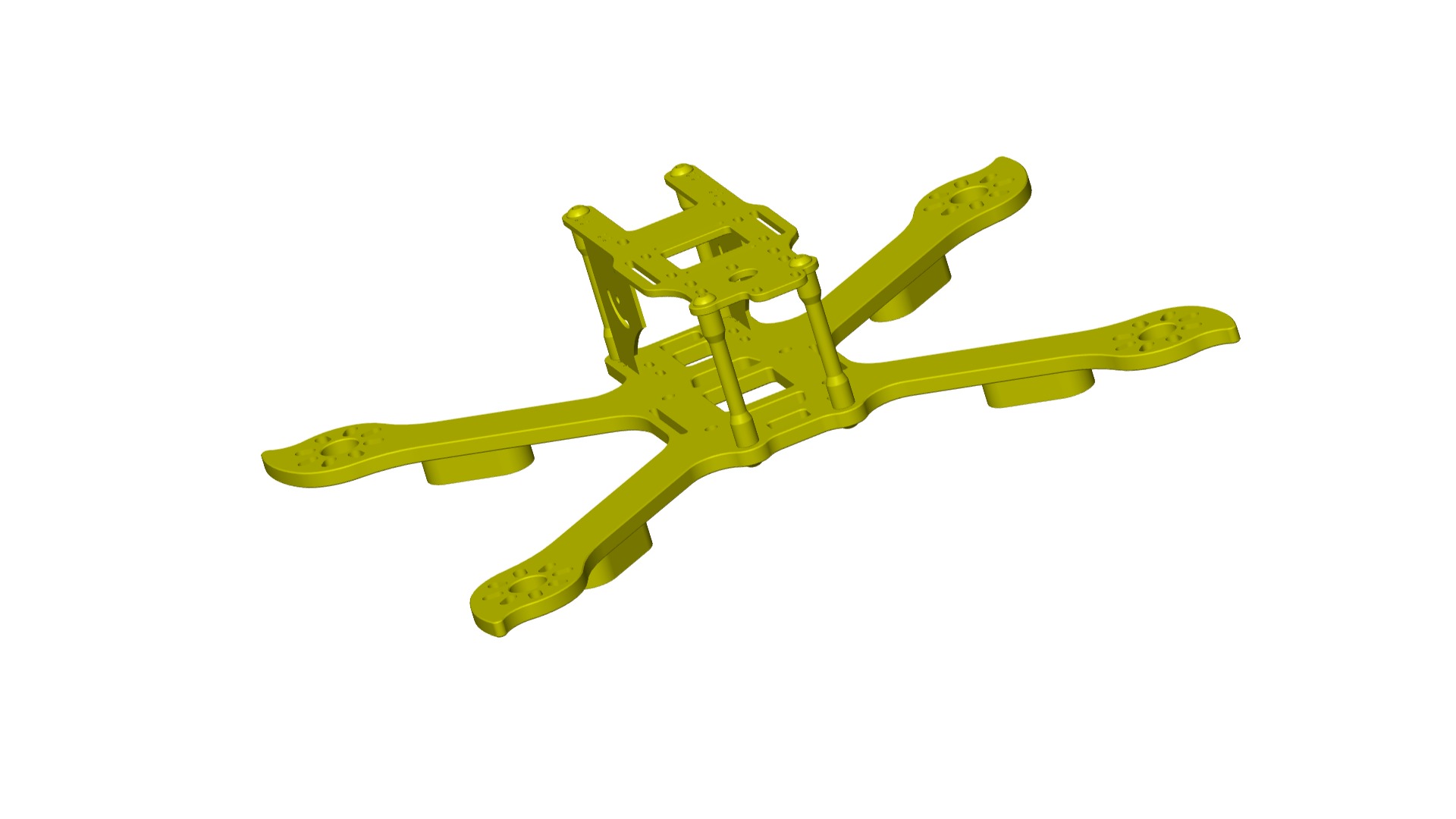 drone frame 3D print model_3