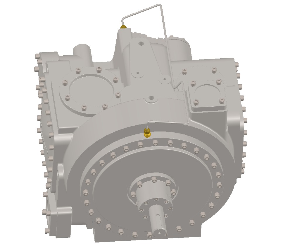 Single screw compressor JE Hall HSO 4200 Series 3D model_13