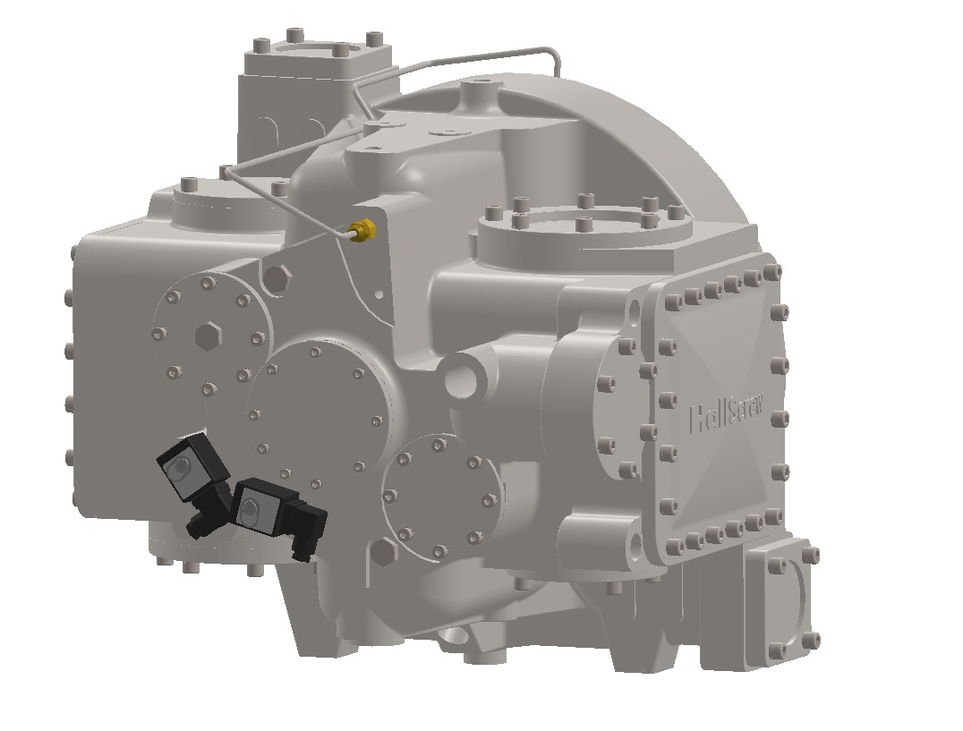 Single screw compressor JE Hall HSO 4200 Series 3D model_12