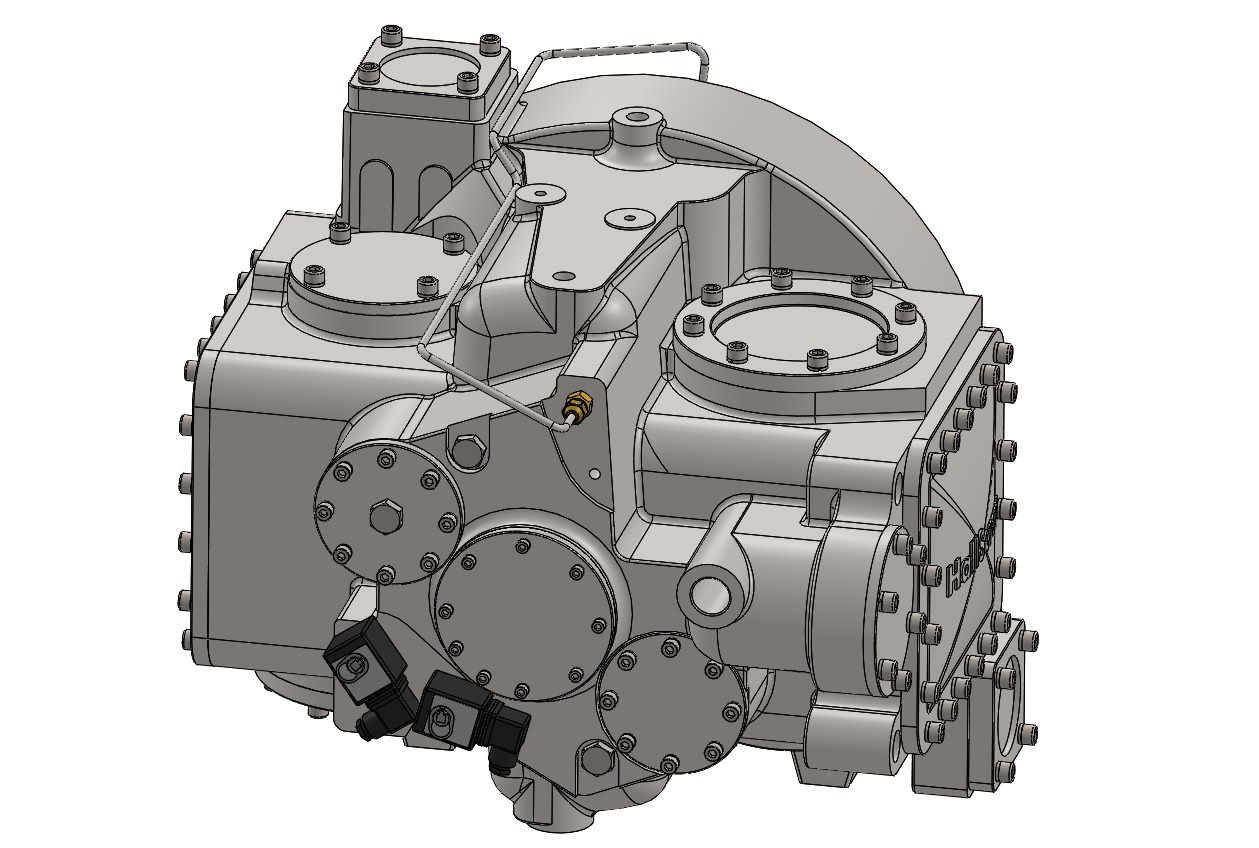 Single screw compressor JE Hall HSO 4200 Series 3D model_5