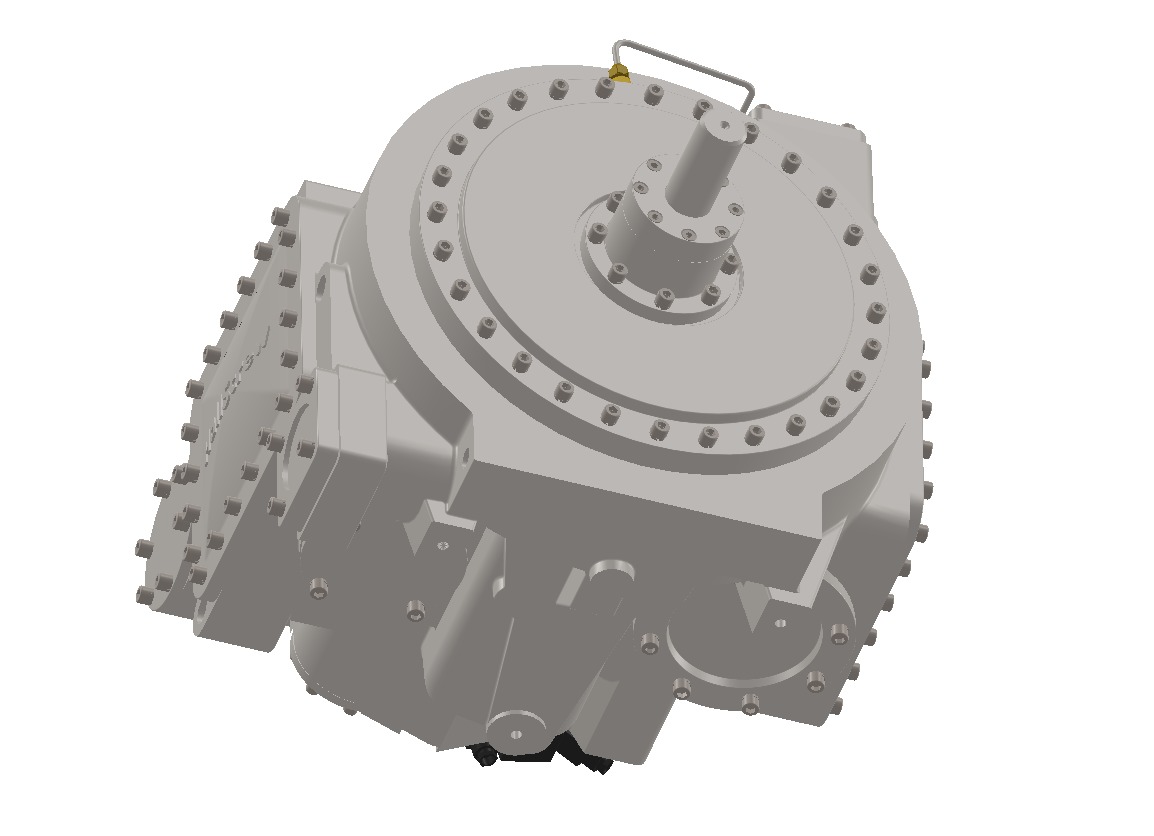 Single screw compressor JE Hall HSO 4200 Series 3D model_14
