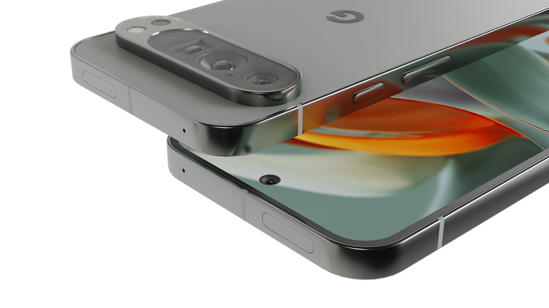 Google Pixel 9 Pro XL Low-poly 3D model_4