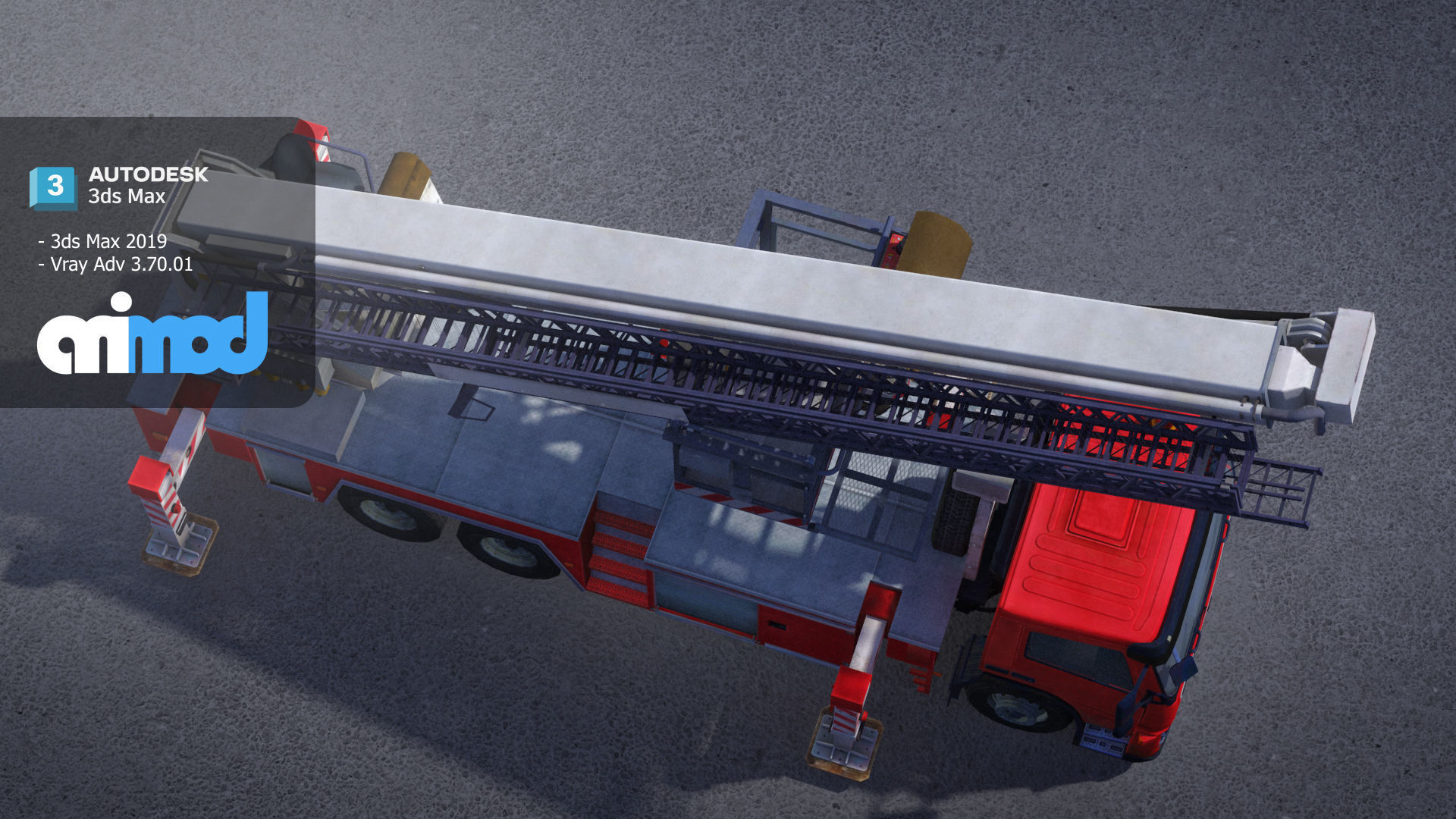 TW Fire Truck 001 3D model_3