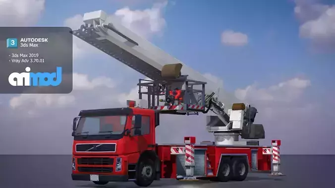 TW Fire Truck 001 3D model