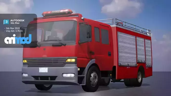 TW Fire Truck 002 3D model