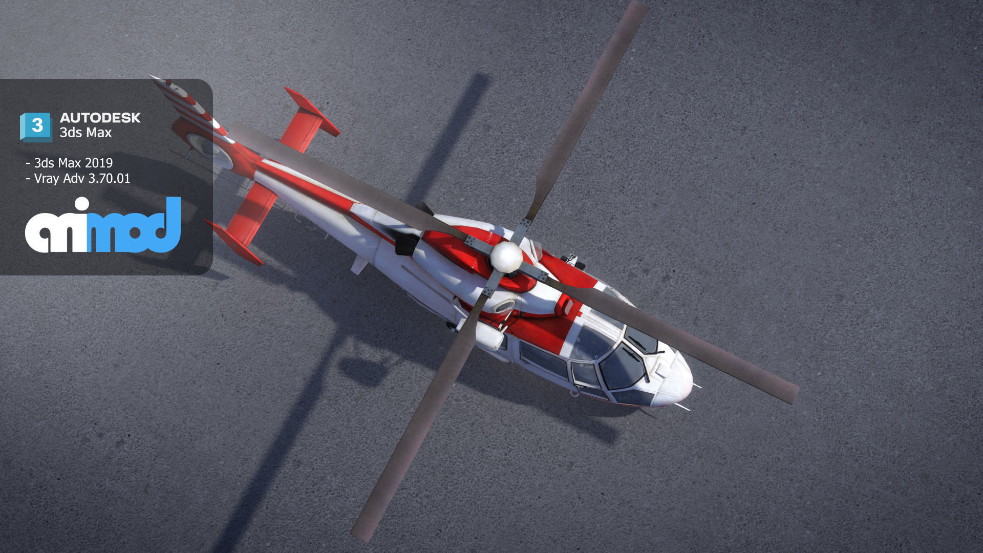 TW Helicopter 001 3D model_3