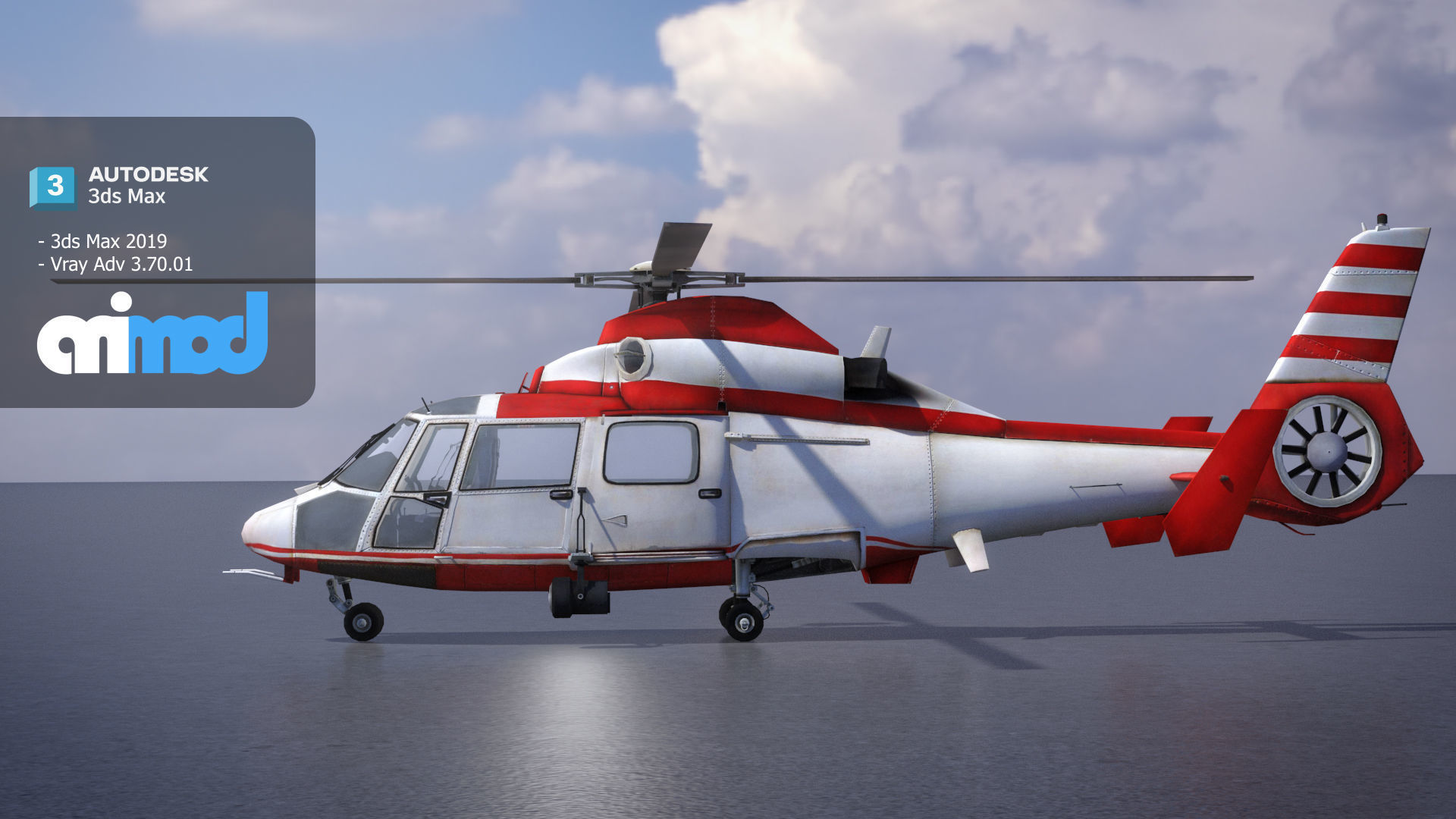 TW Helicopter 001 3D model_2