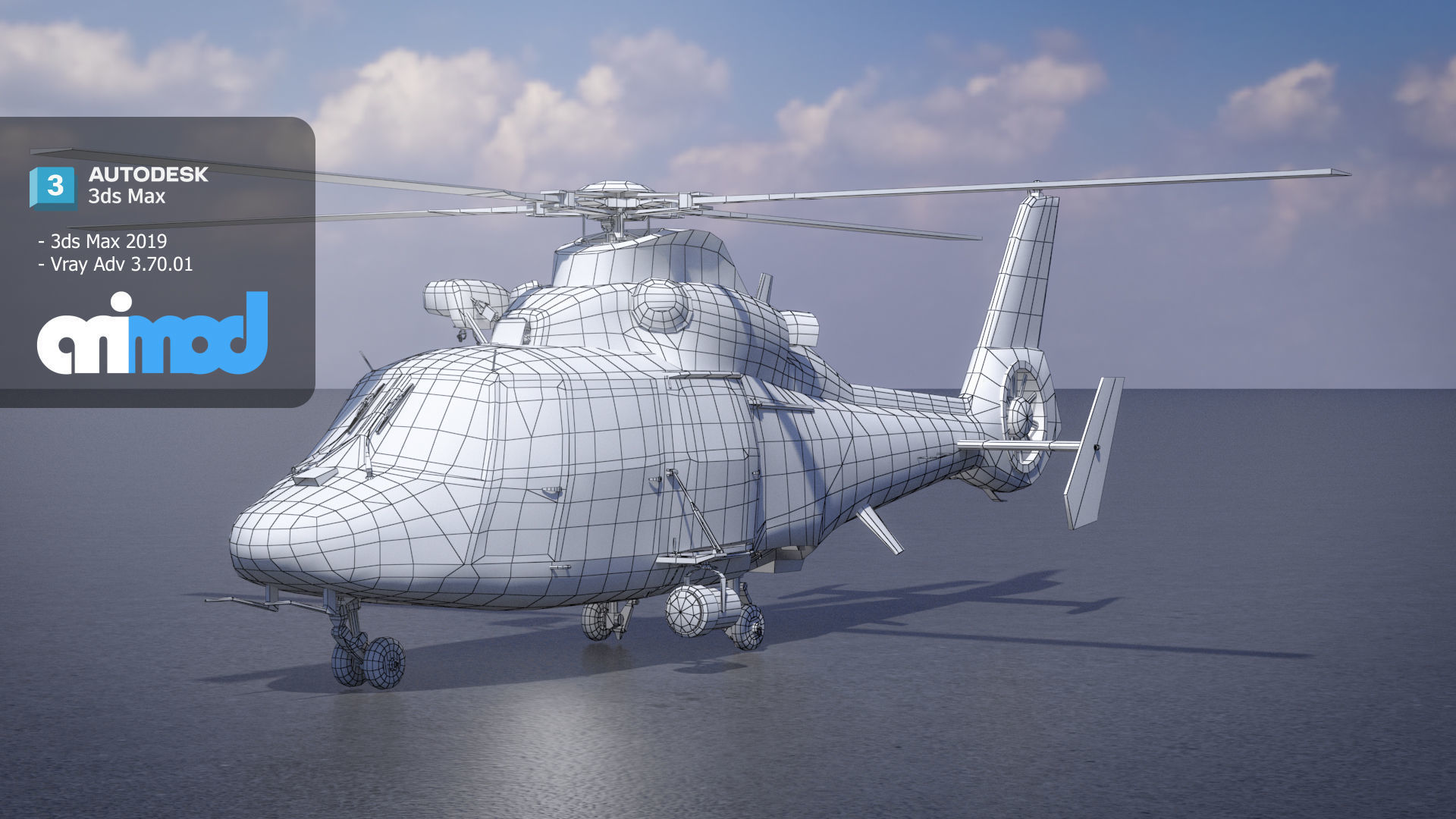TW Helicopter 001 3D model_5