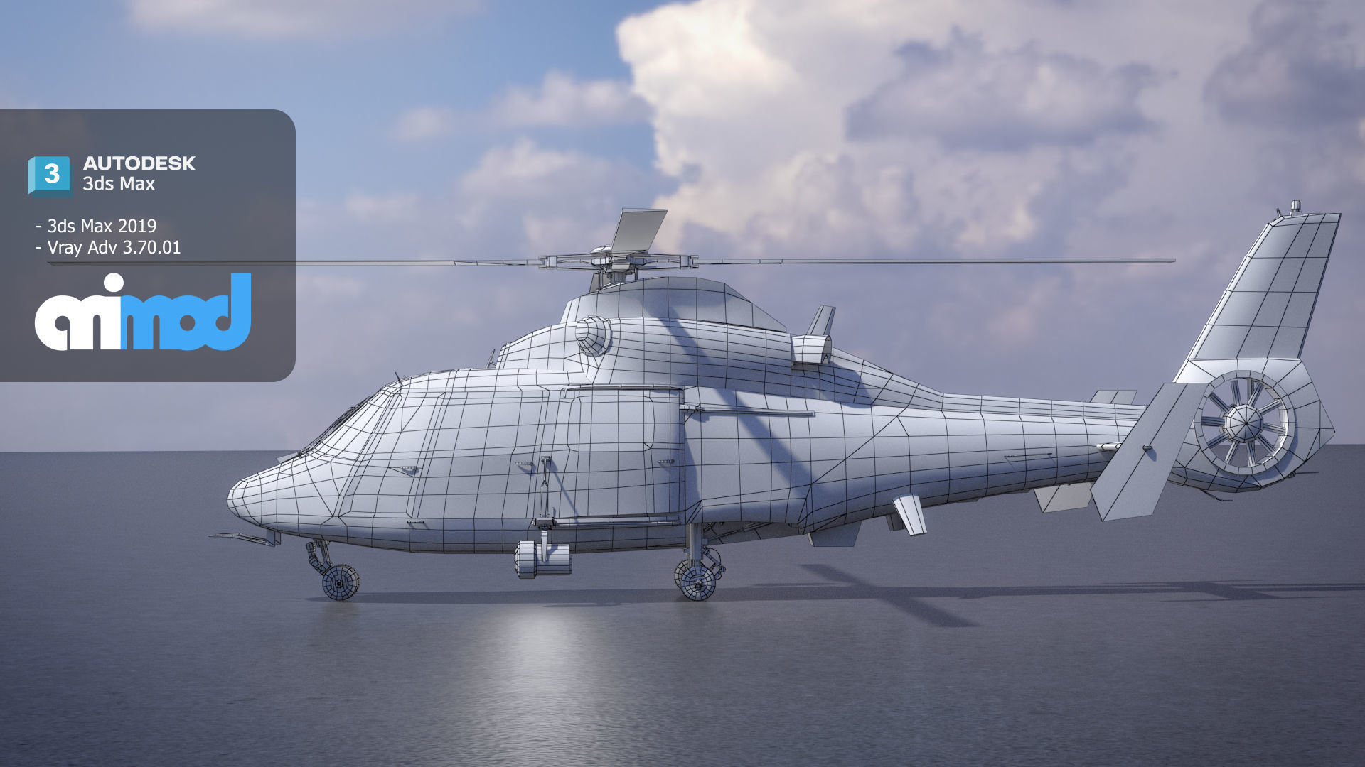 TW Helicopter 001 3D model_7