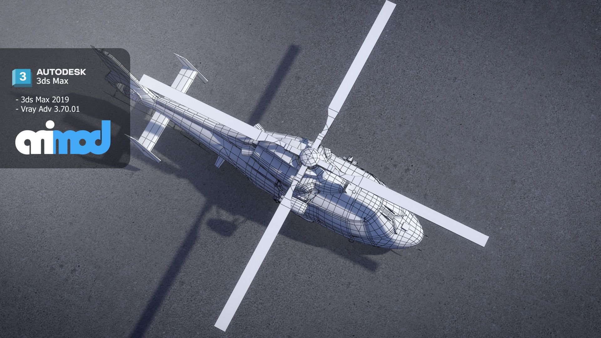 TW Helicopter 001 3D model_8