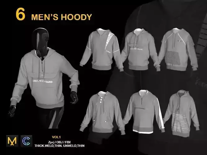 6 MEN HOODY