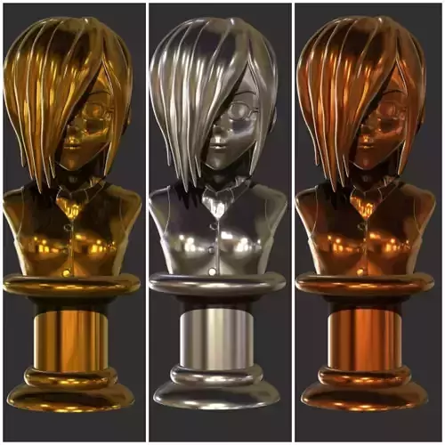 Touka Kirishima Bust Sculpture 3D print model