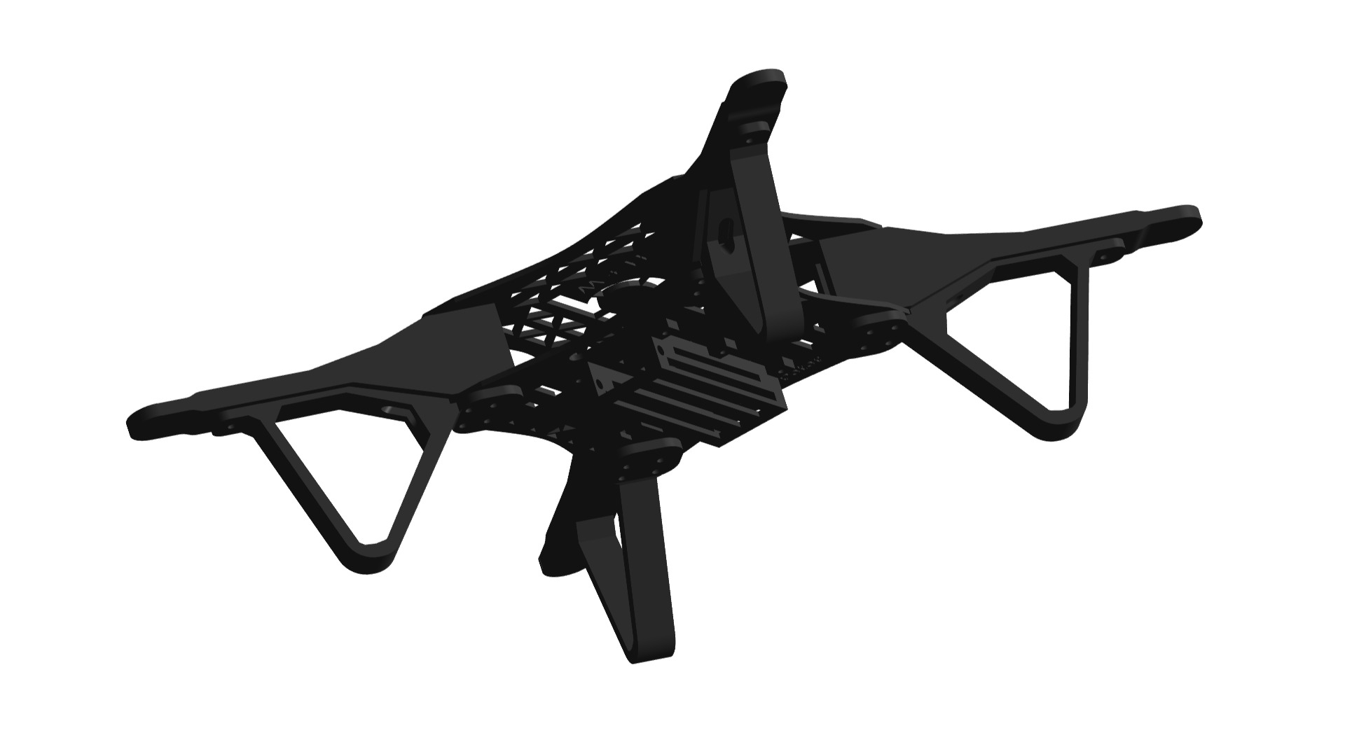 drone frame 3D print model_3