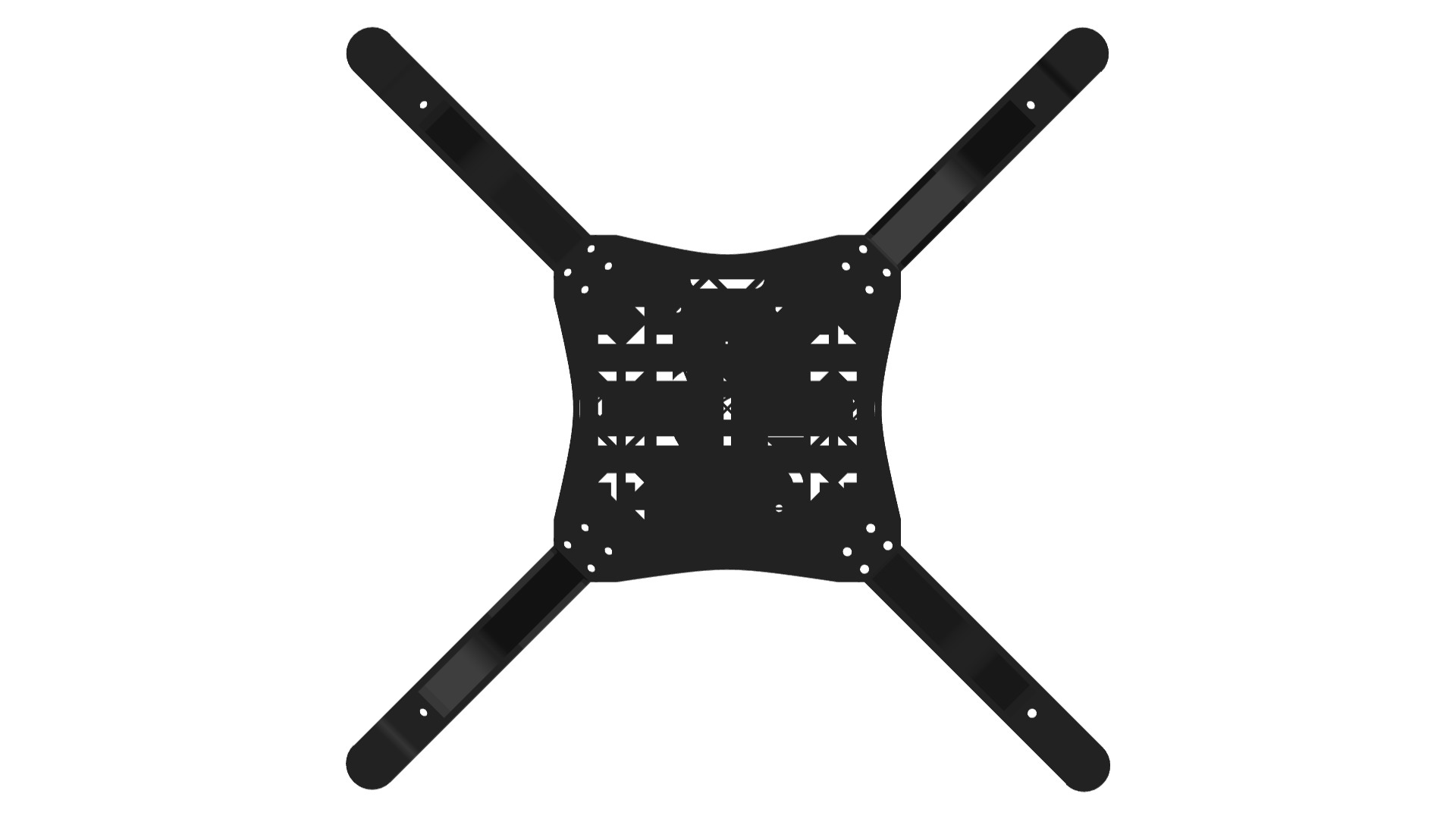 drone frame 3D print model_2