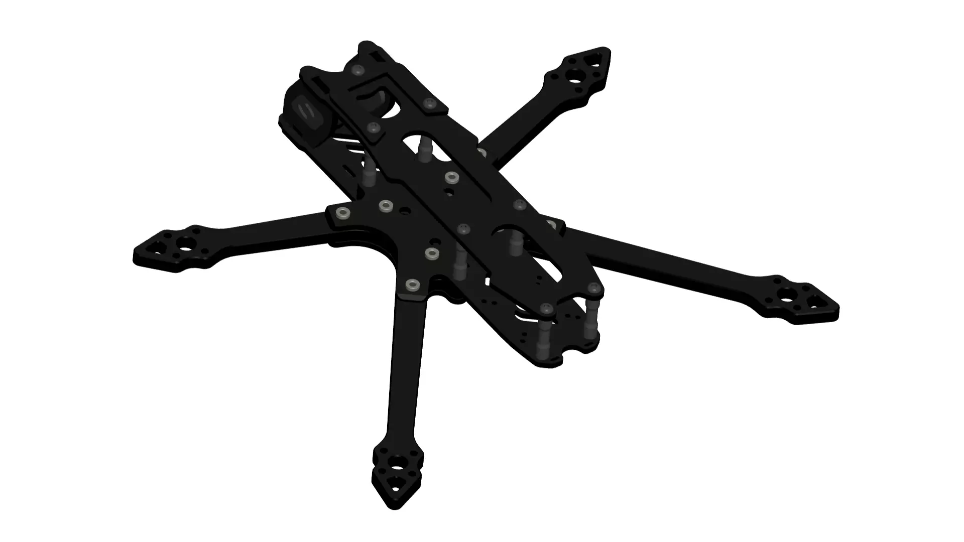 drone frame 3D print model_0