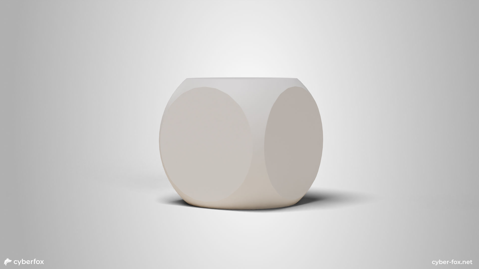 Unique Dice Low-poly 3D model_5