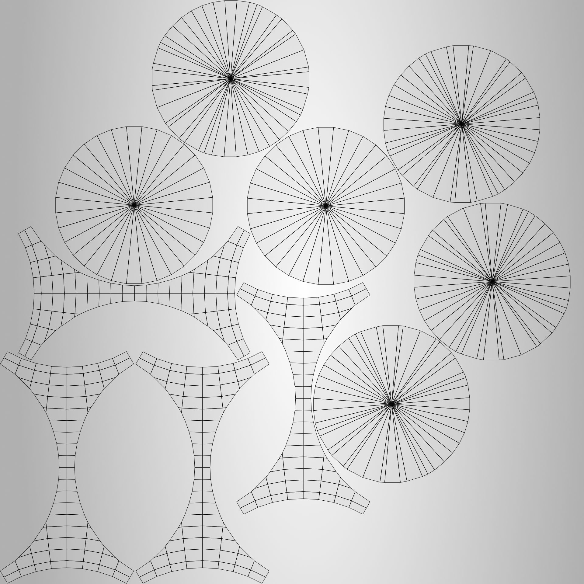 Unique Dice Low-poly 3D model_7