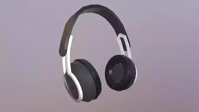 Safety Headphone Low-poly 3D model