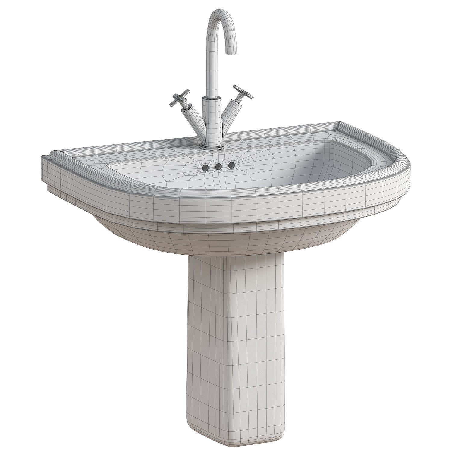 washbasin 3D model_1
