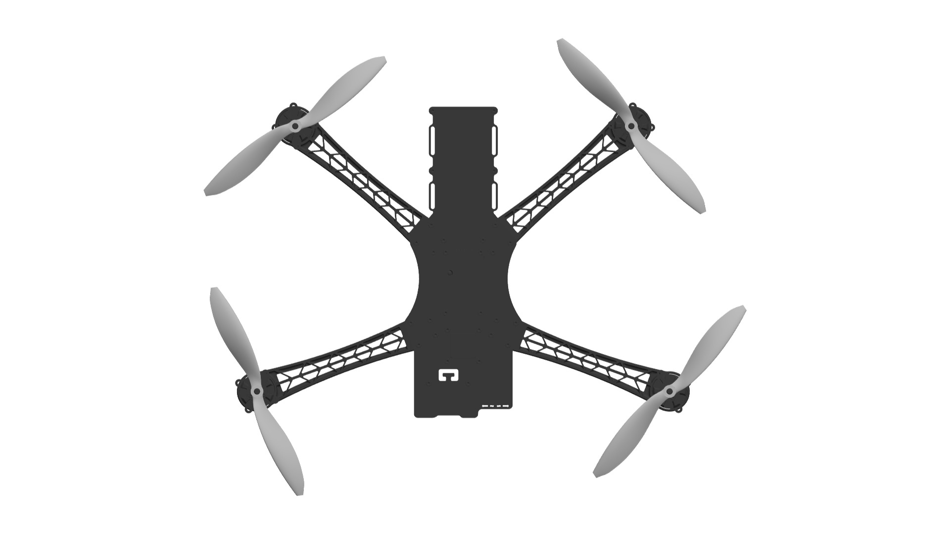 drone frame 3D print model_3