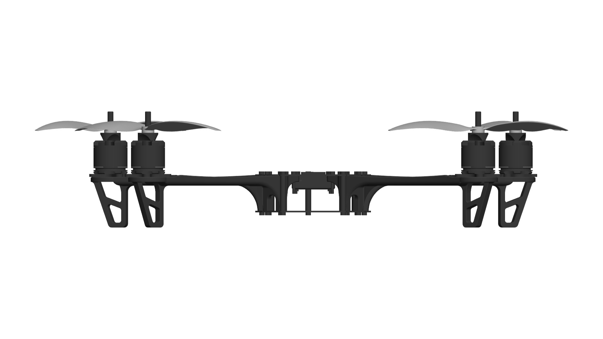 drone frame 3D print model_1