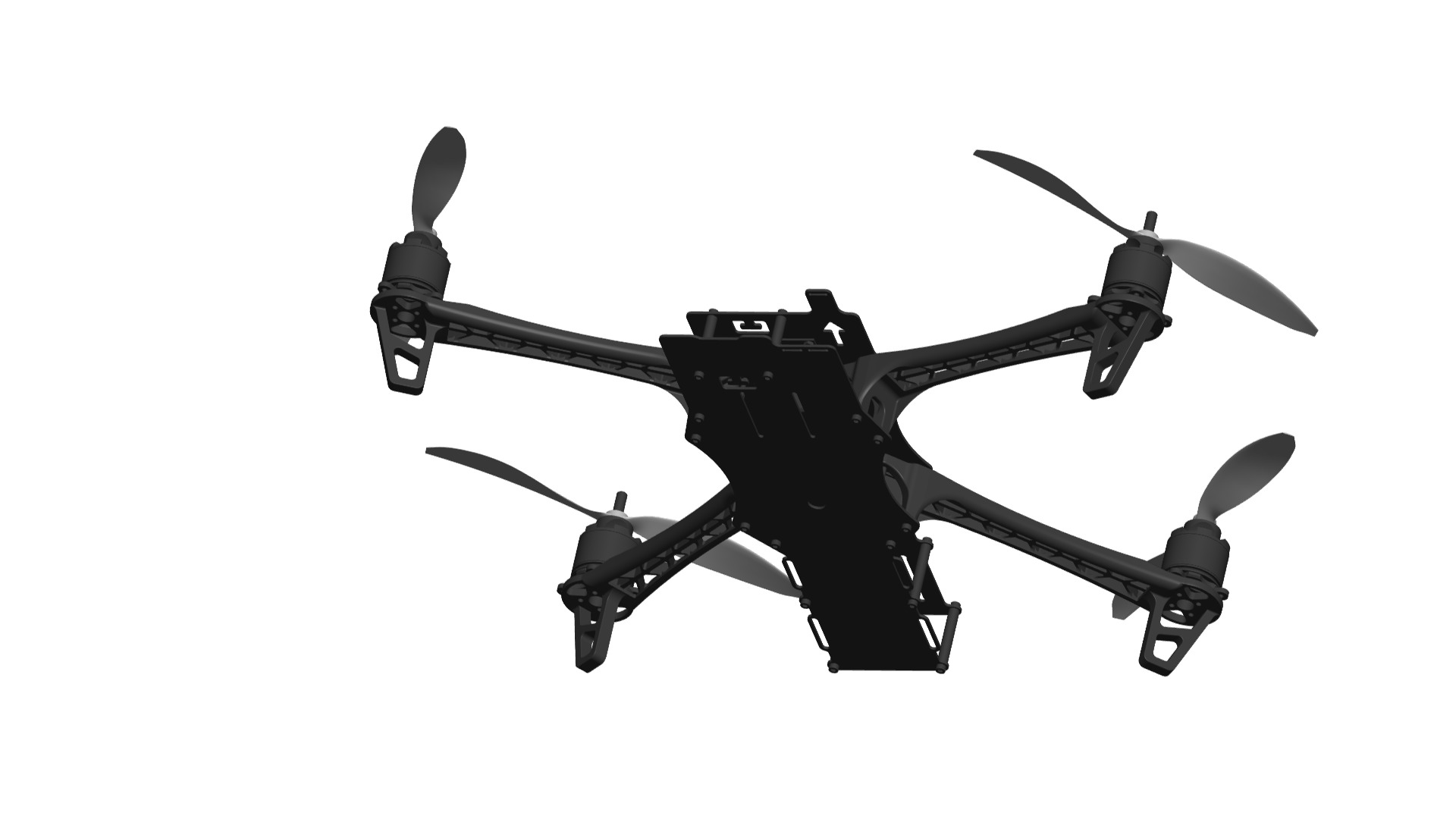 drone frame 3D print model_2