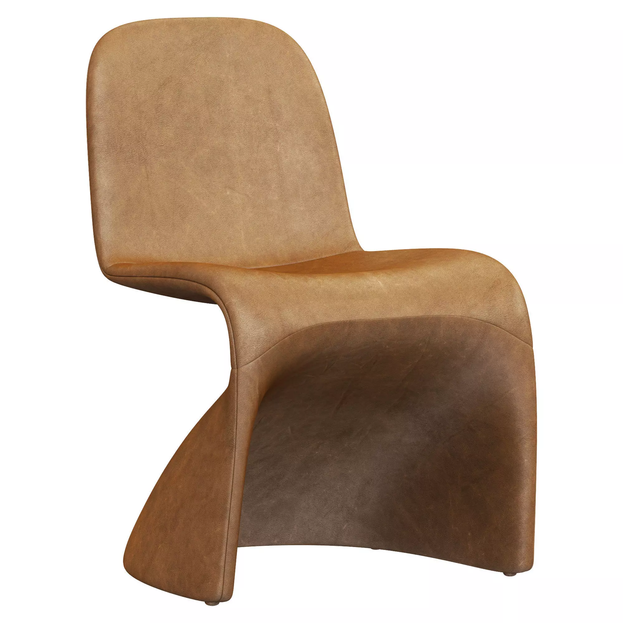 Restoration Hardware Gisele Dolce Faux Leather Dining Side Chair 3D model