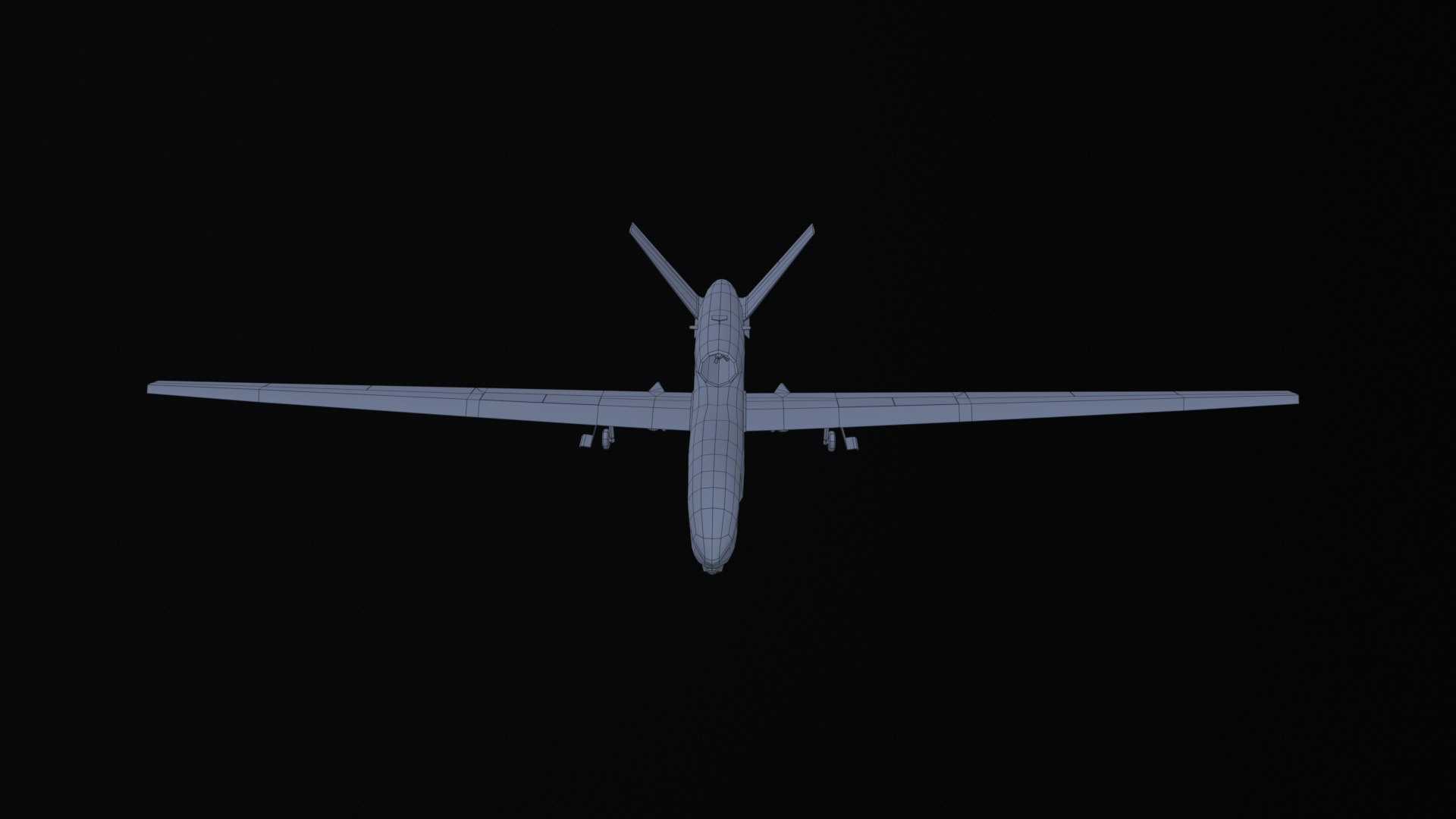 Asset - Army - RQ 4 Global Hawk - 3D MODEL Low-poly Low-poly 3D model_28