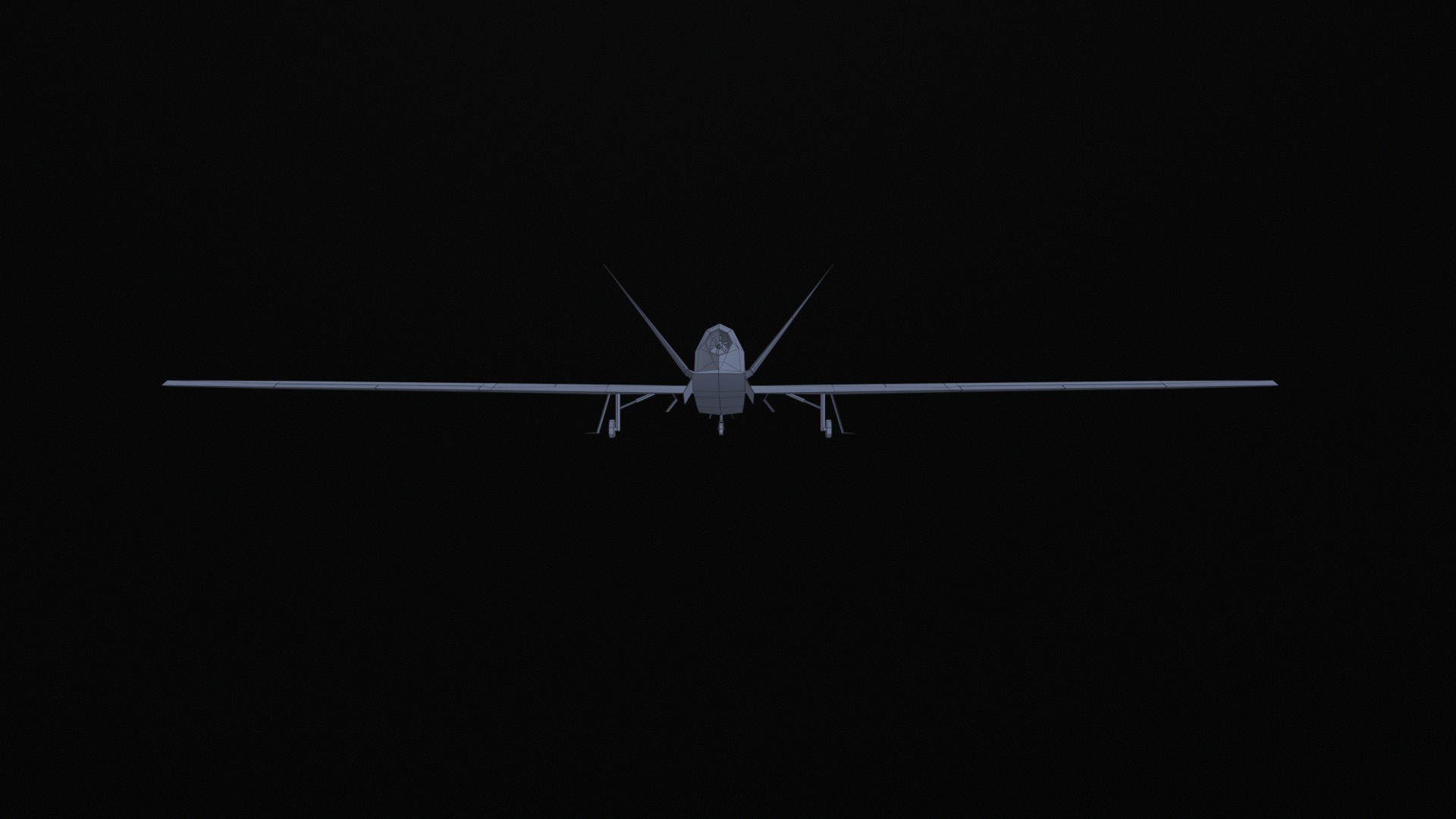 Asset - Army - RQ 4 Global Hawk - 3D MODEL Low-poly Low-poly 3D model_29