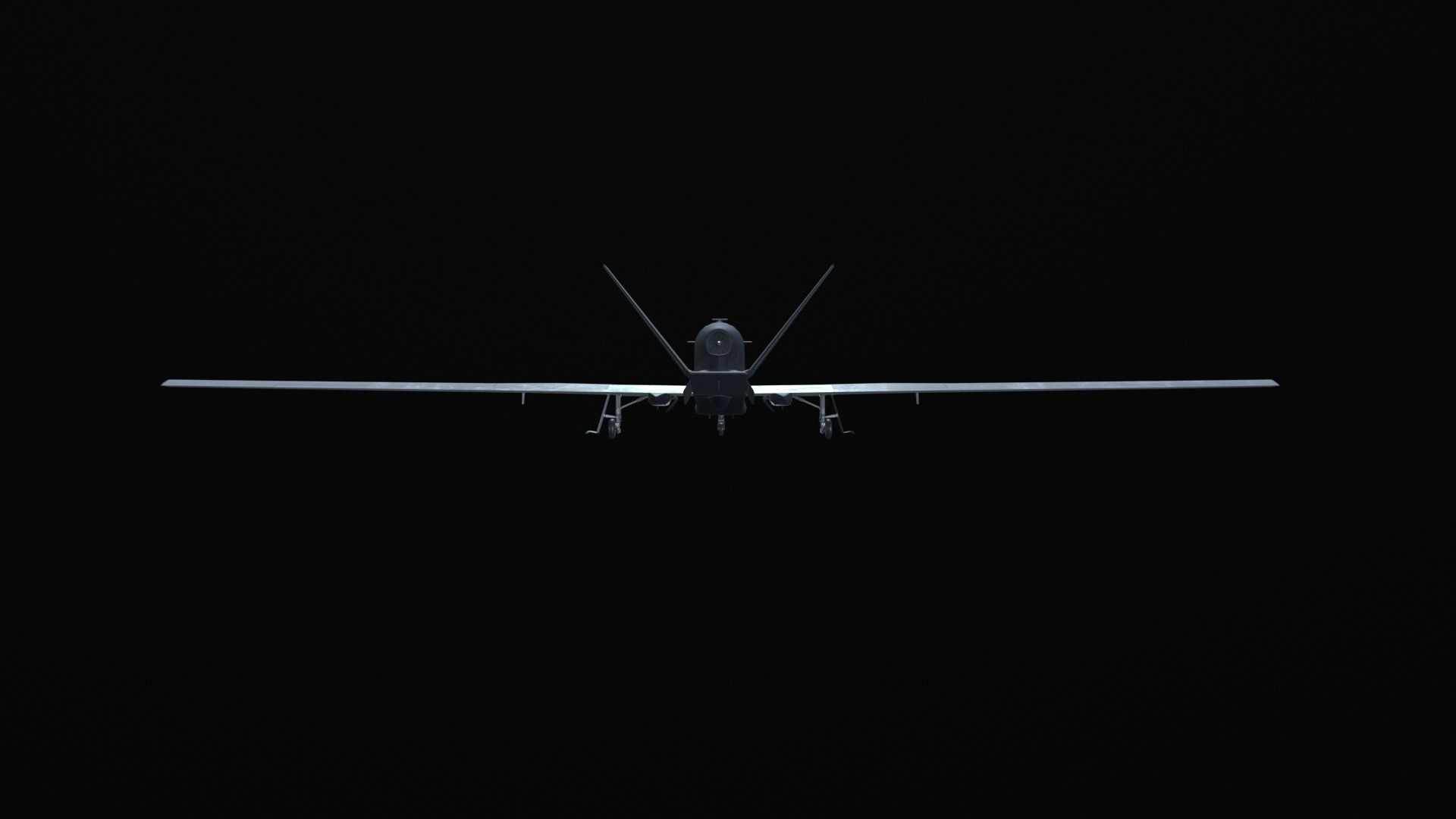 Asset - Army - RQ 4 Global Hawk - 3D MODEL Low-poly Low-poly 3D model_19