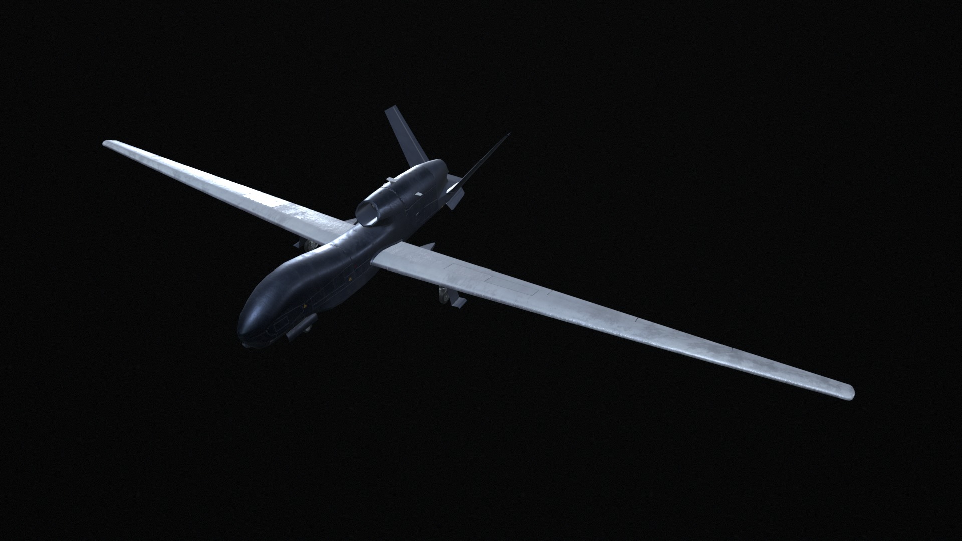 Asset - Army - RQ 4 Global Hawk - 3D MODEL Low-poly Low-poly 3D model_27