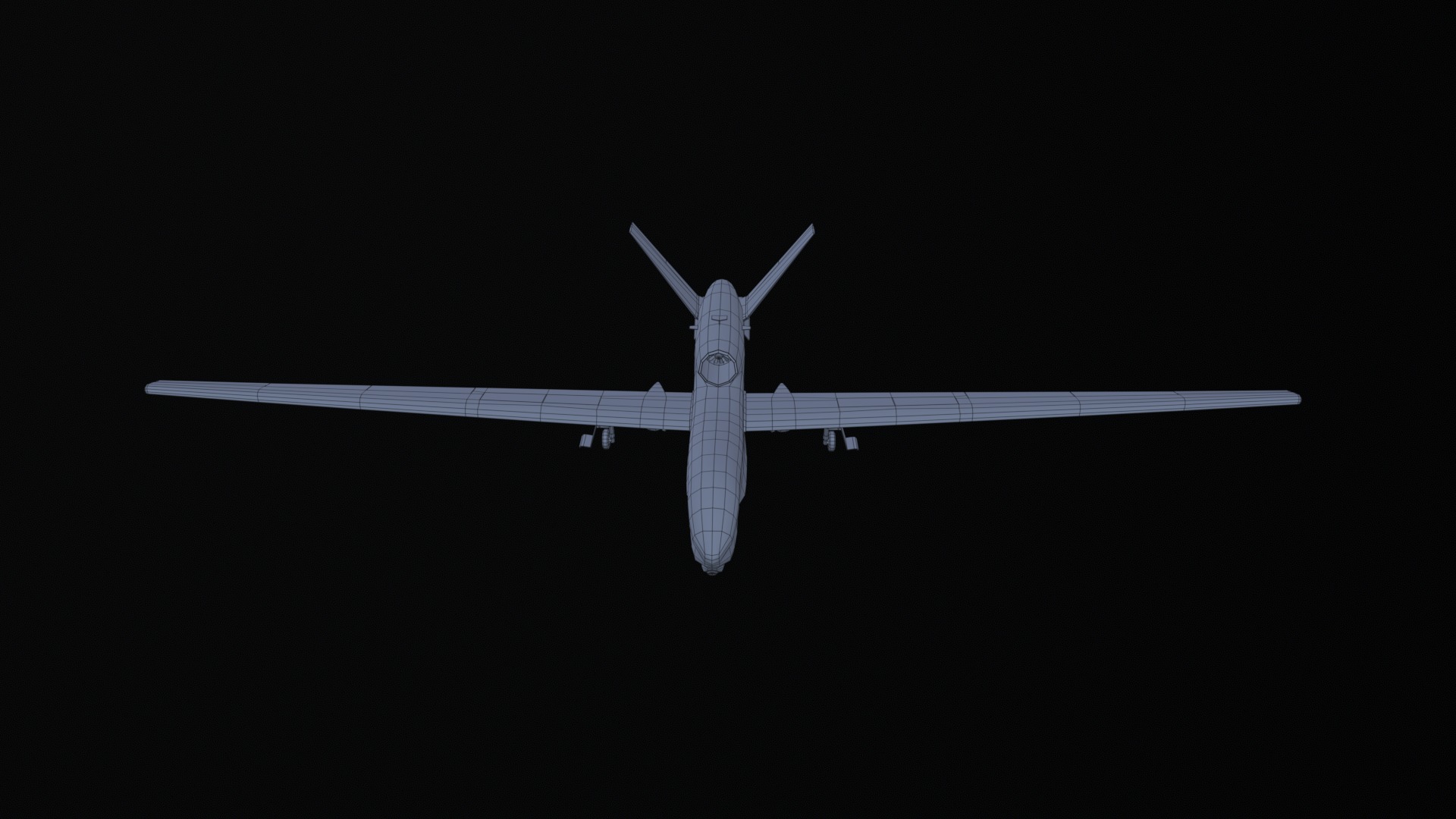 Asset - Army - RQ 4 Global Hawk - 3D MODEL Low-poly Low-poly 3D model_23