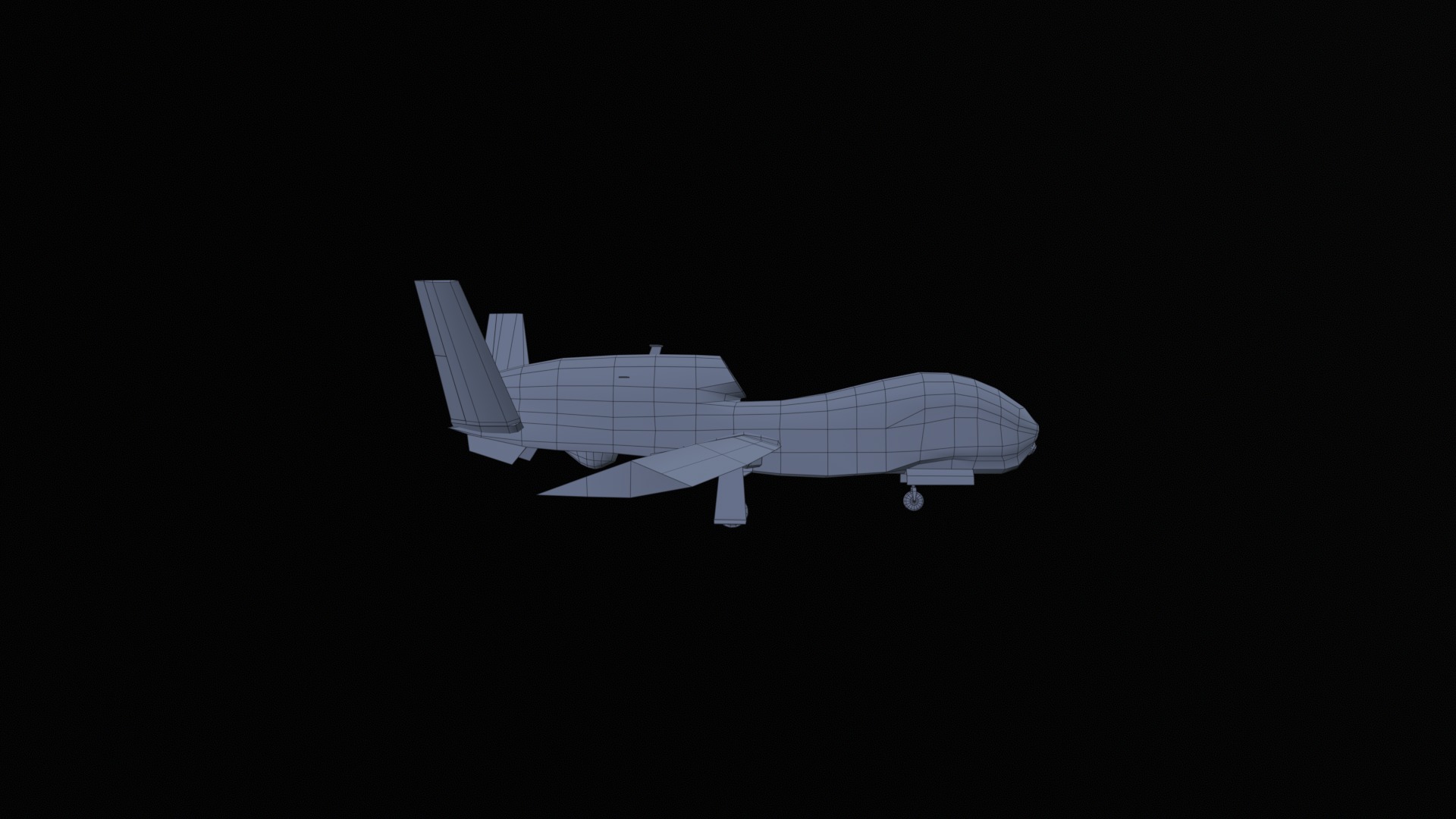 Asset - Army - RQ 4 Global Hawk - 3D MODEL Low-poly Low-poly 3D model_51